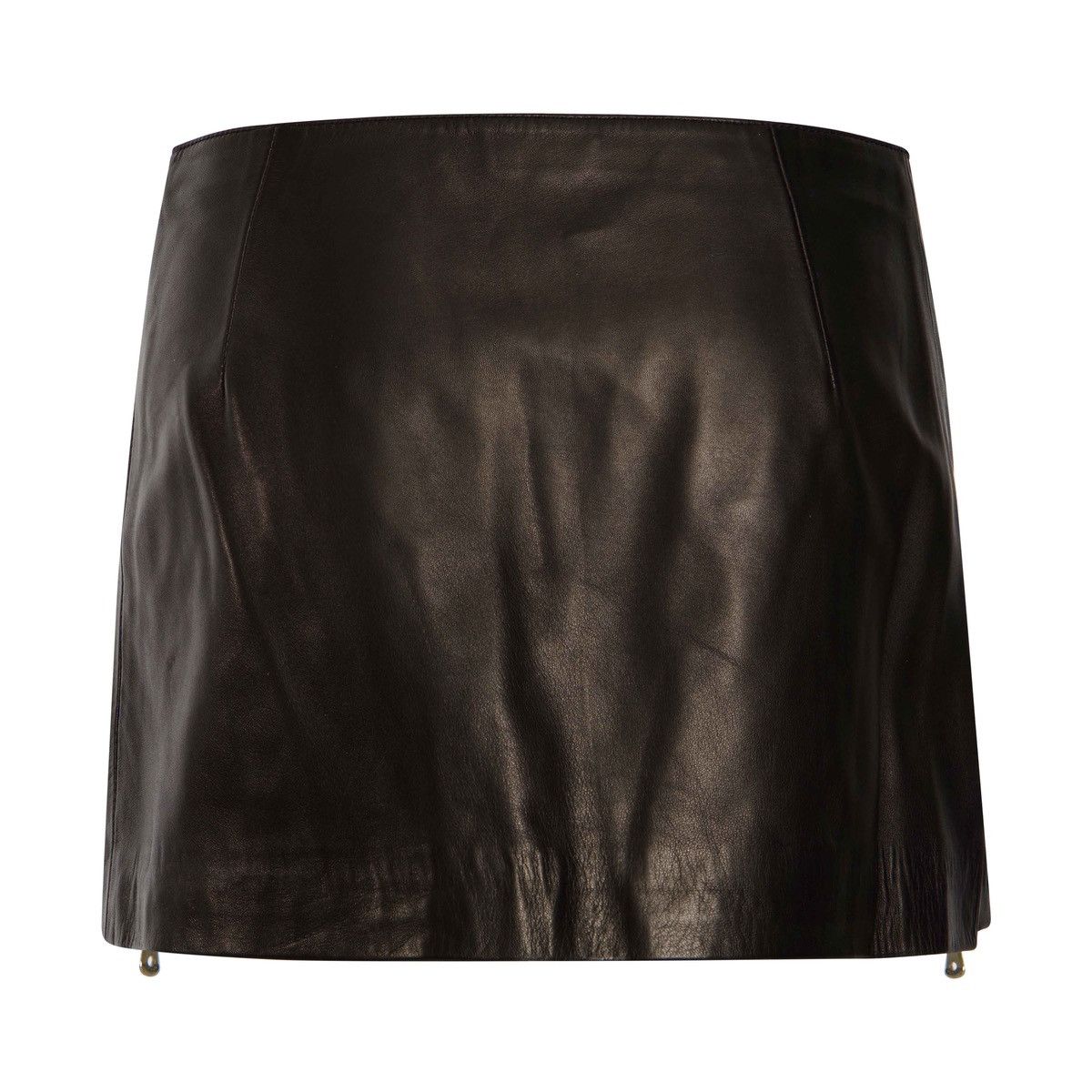 Dolce & Gabbana MULTI ZIP LEATHER SKIRT Size 26" / US 2 / IT 38 - 6 Thumbnail
