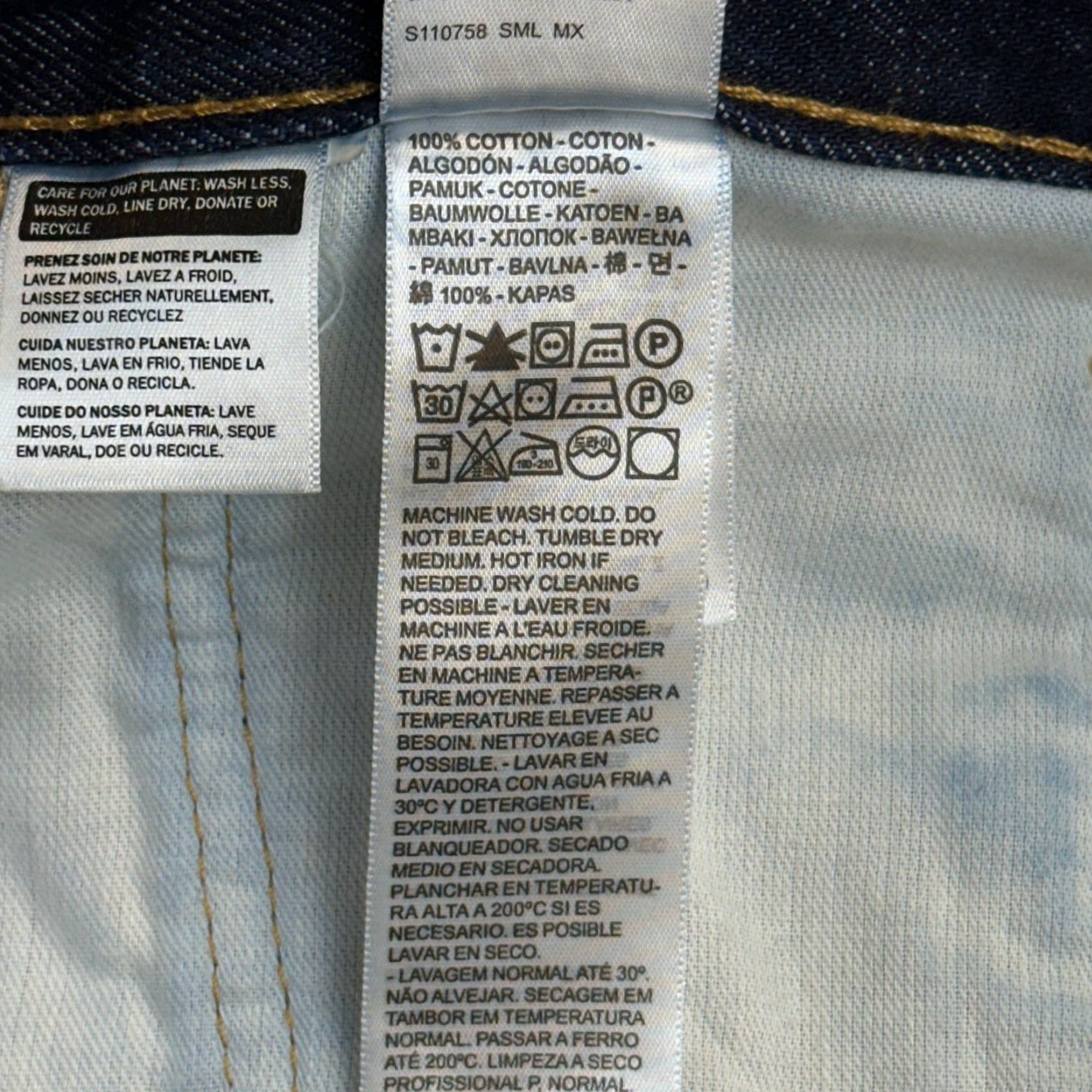 Levi's Levi's 505 Jeans Mens 38x30 Blue Dark Wash Denim Regular Fit Casual EUC Size US 38 / EU 54 - 7 Thumbnail