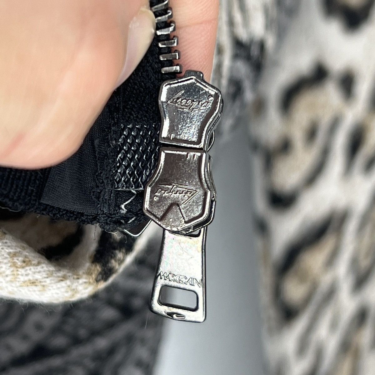 Designer Marc Cain Zip Cardigan Wool Sweater Jacket Jumper Leopard Size M / US 6-8 / IT 42-44 - 7 Thumbnail