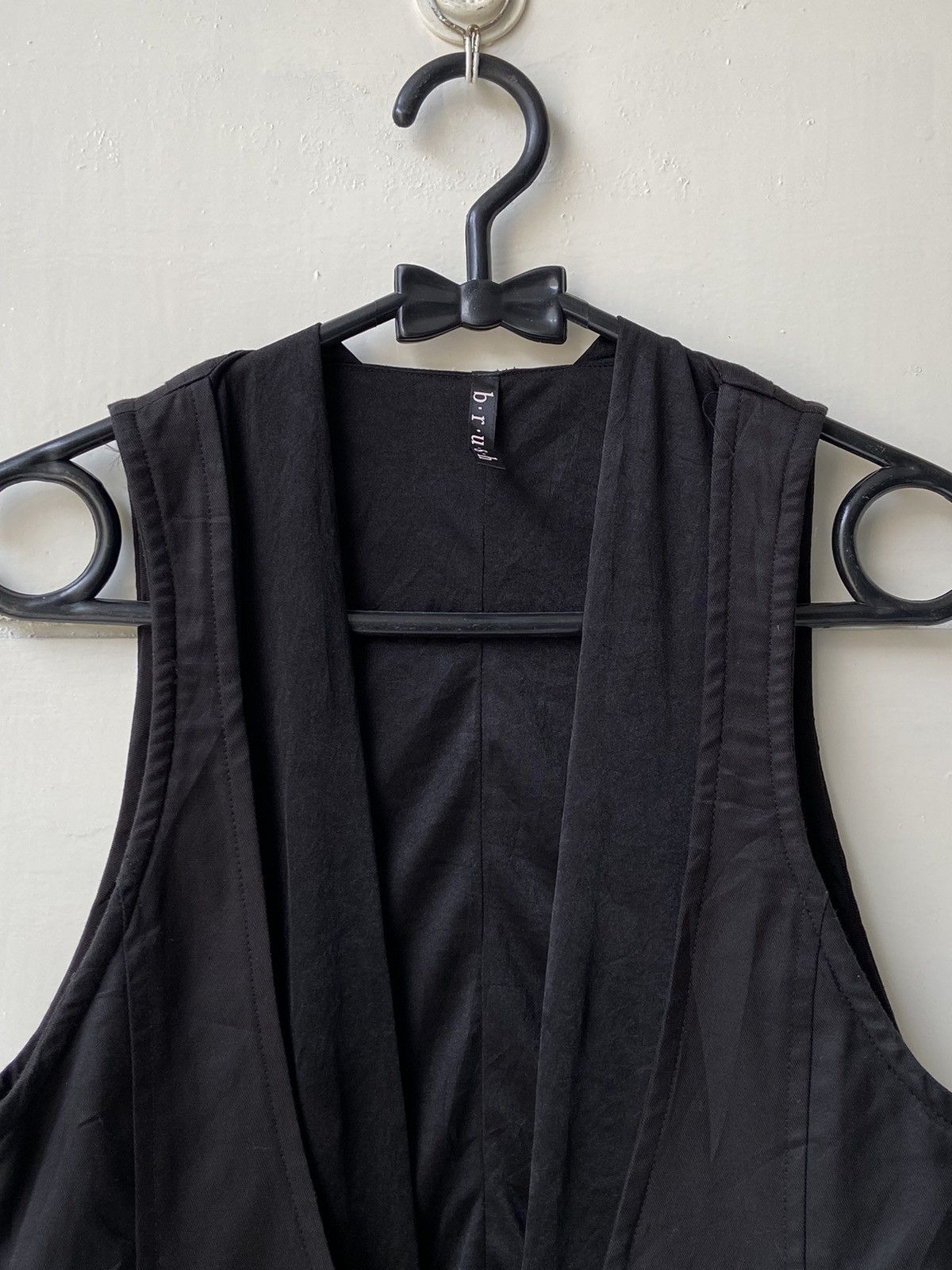 Designer × Japanese Brand B.R.U.S.H Black Vest Size US XXS / EU 40 - 3 Thumbnail