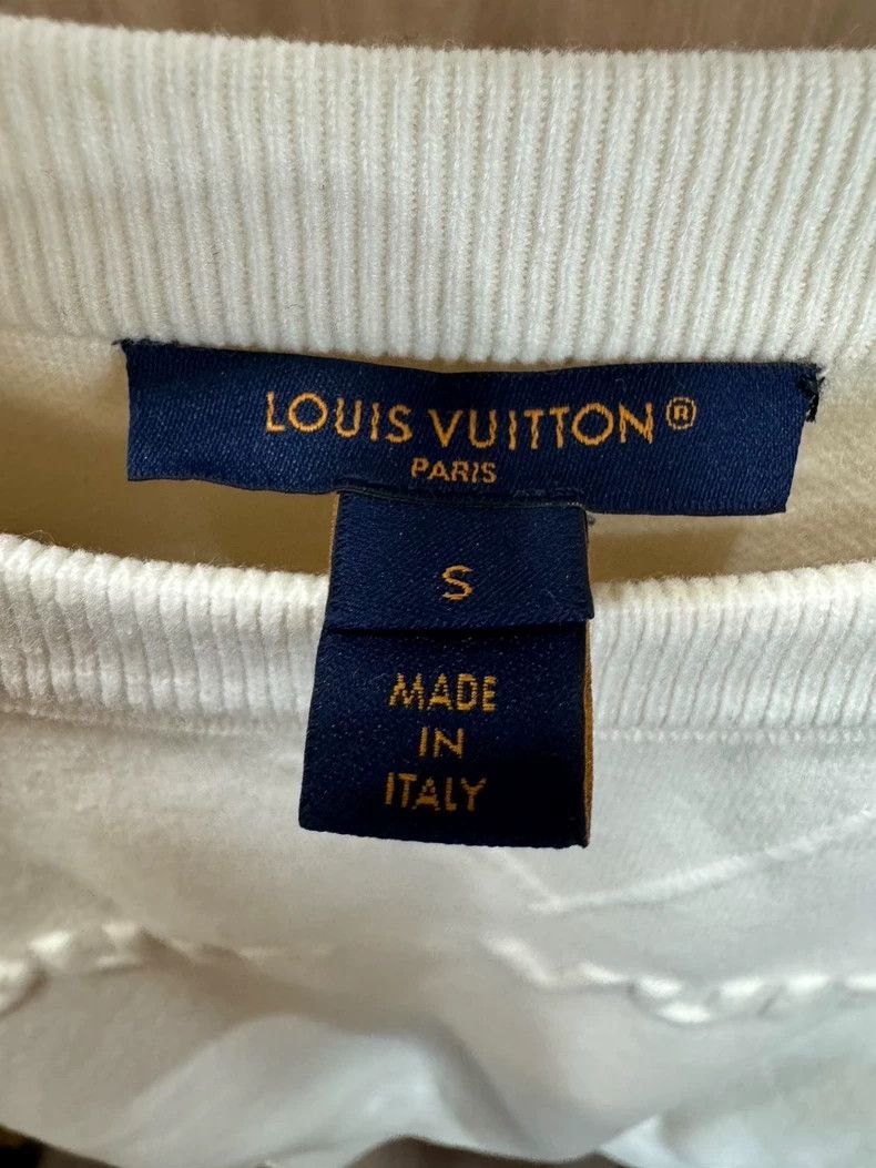 Louis Vuitton Louis Vuitton 24 SS new wool white slogan logo short sleev Size US S / EU 44-46 / 1 - 3 Thumbnail