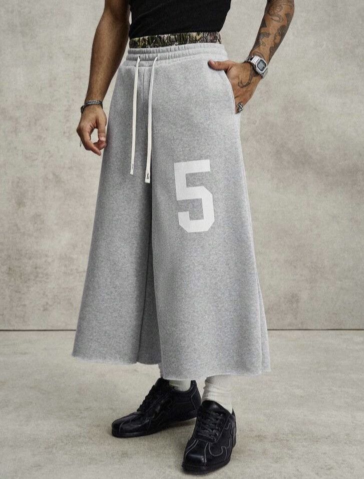 Other Gray Cropped Wide-Leg Sweatpants Size US 28 / EU 44 - 1 Thumbnail