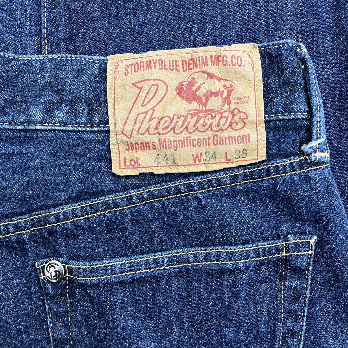 Pherrow's Vintage Pherrows 441 Japan Indigo Selvedge Jeans Straight Size US 31 - 7 Thumbnail