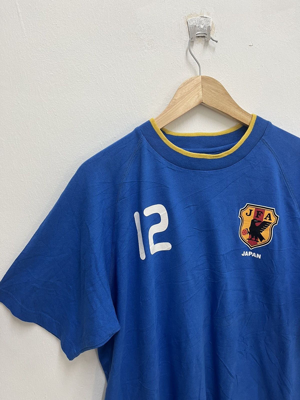 Japanese Brand Crazy Vintage 90s 1996 JFA Japan Tshirt Jersey #12 MAKI Size US L / EU 52-54 / 3 - 2 Thumbnail