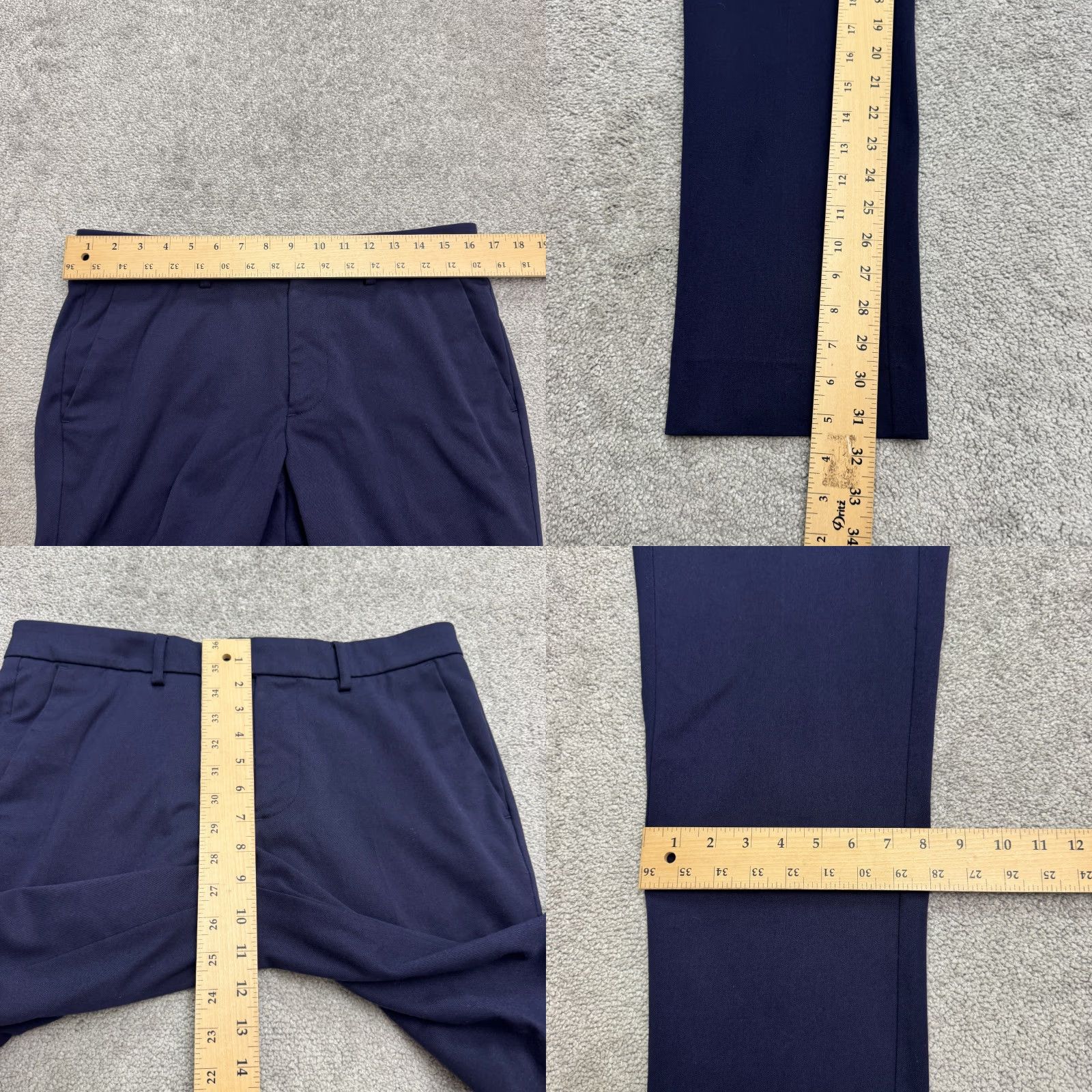 Mizzen+Main Mizzen+Main Dress Pants Men 30 Navy Blue Flat Front Straight Leg Casual Workwear Pants Regular Size 30 Blue Boys Mens Womens Size US 30 / EU 46 - 9 Thumbnail