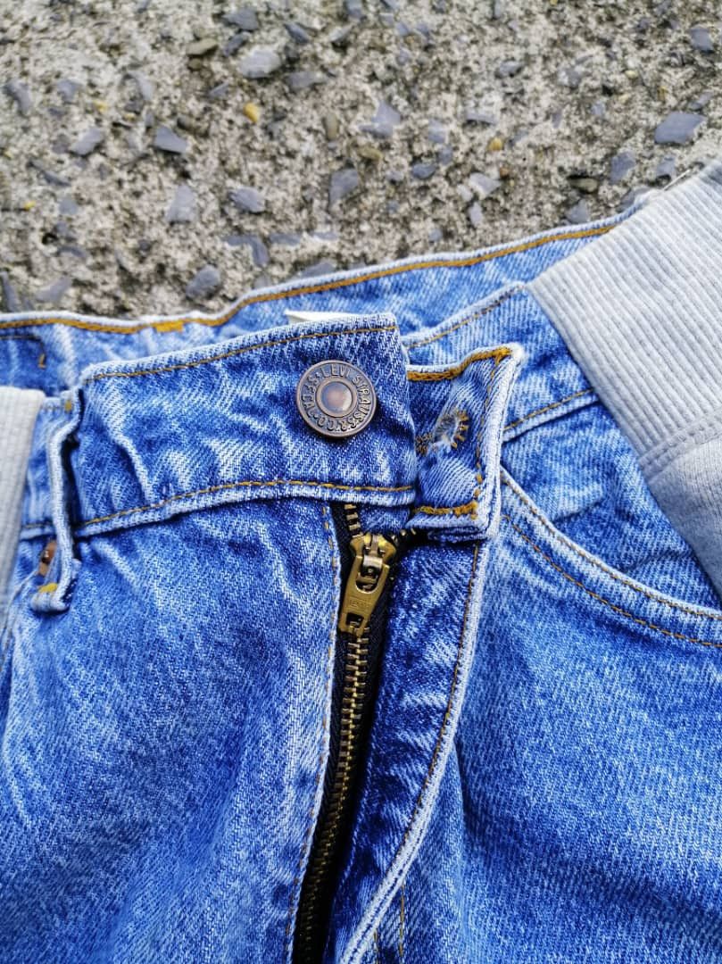 Levi's × Levi's Vintage Clothing Levi's 505 Regular Fit Straight Leg Custom Nike Pants Jeans Size US 30 / EU 46 - 16 Thumbnail