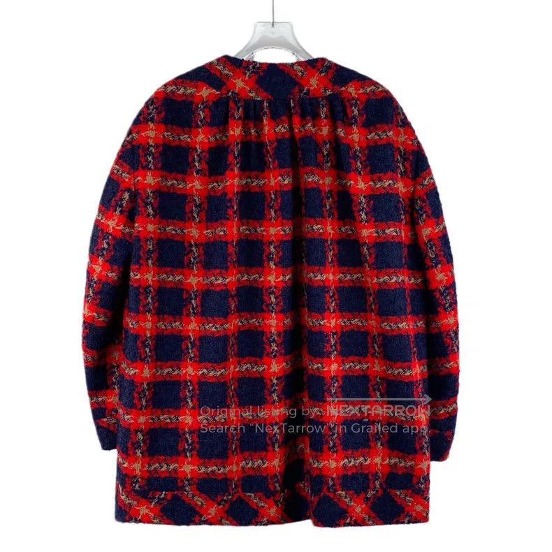 Gucci Gucci 22 colour-blocked plaid single-breasted long-sleeved Size XS / US 0-2 / IT 36-38 - 2 Thumbnail