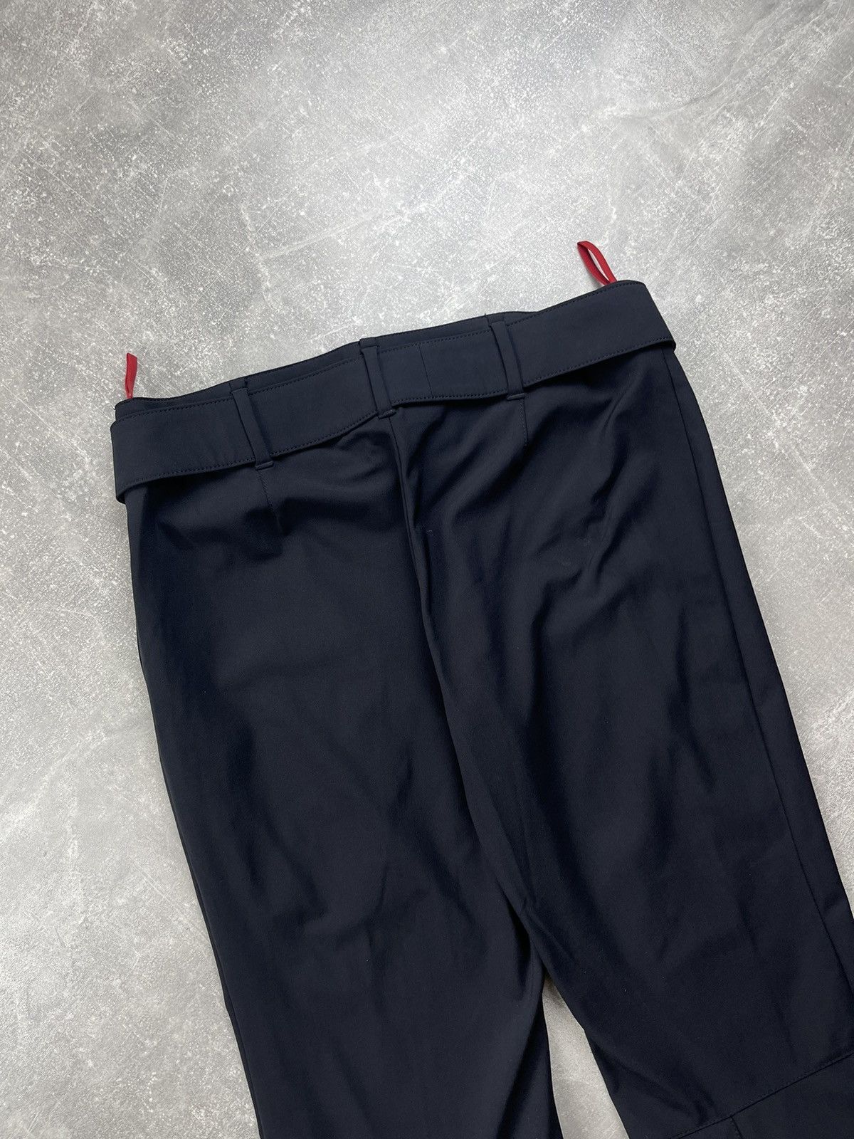 Prada Prada Linea Rossa Tech Archive Flared Pants Nylon Belted Size 30" / US 8 / IT 44 - 13 Thumbnail