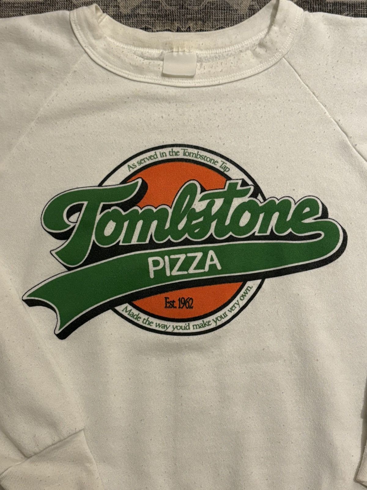 Vintage Tombstone Pizza vintage 70/80s white logo crewneck M/L Size US L / EU 52-54 / 3 - 3 Thumbnail