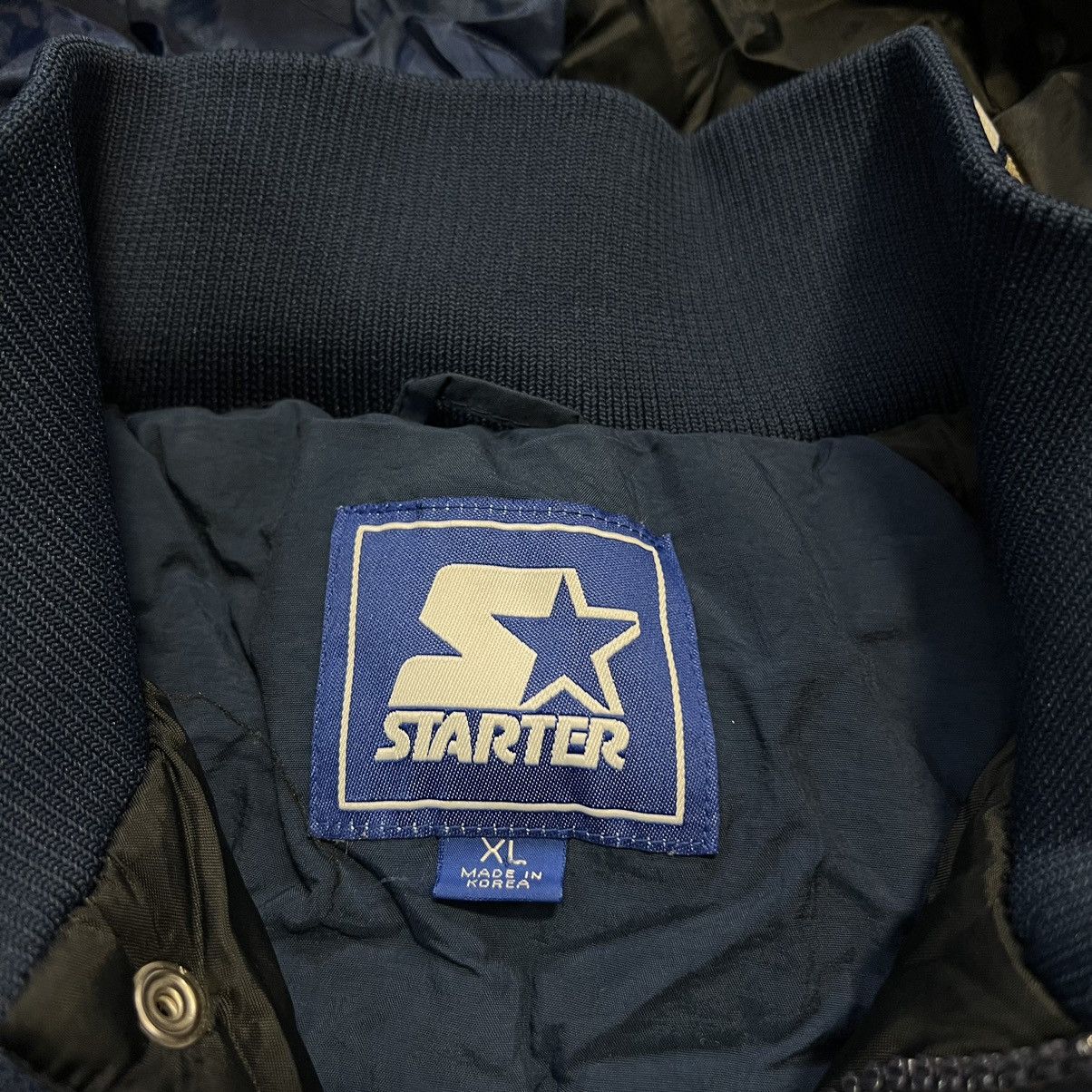 NCAA × Starter × Vintage Vintage 90s Notre Dame Irish Starter Puffer Jacket Big Logo Size US S / EU 44-46 / 1 - 8 Thumbnail