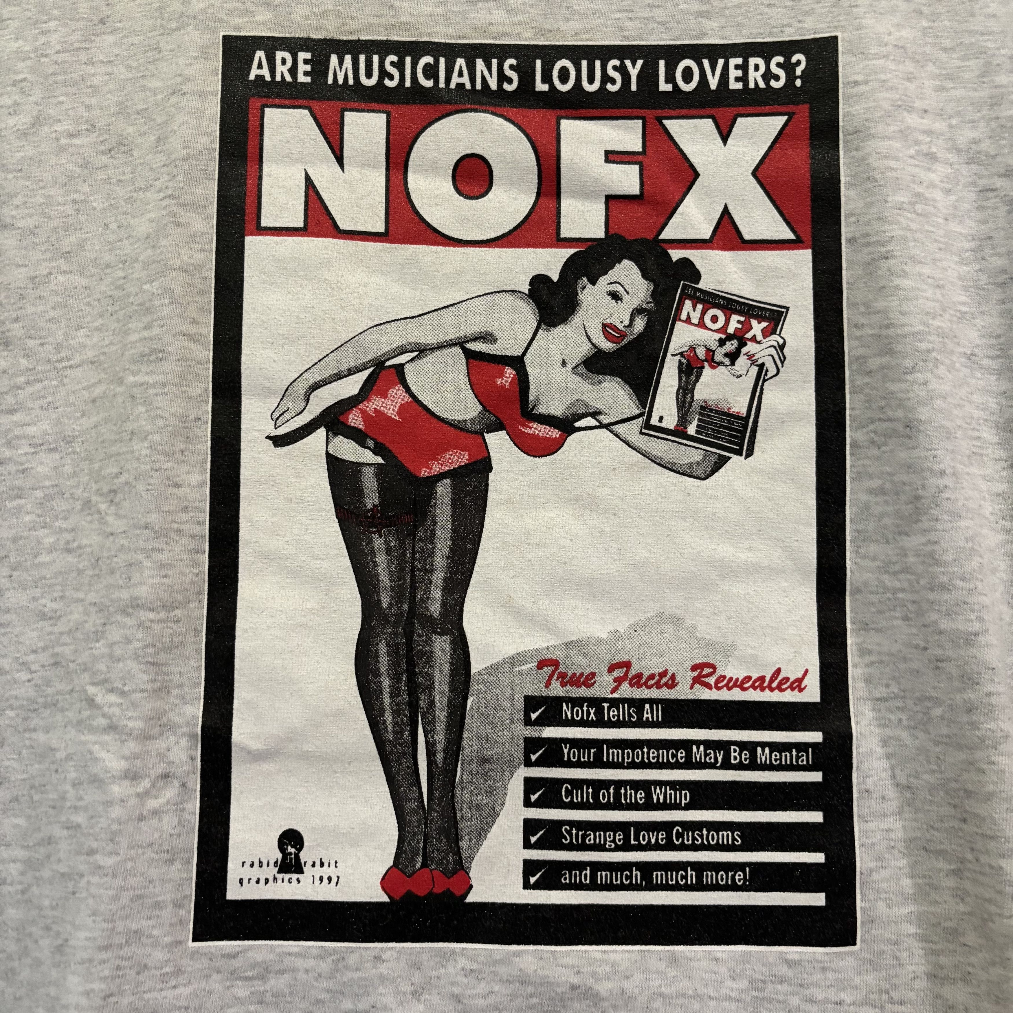 Band Tees Vintage 90's NOFX Saved My Sex Life 1997 Size US M / EU 48-50 / 2 - 1 Thumbnail