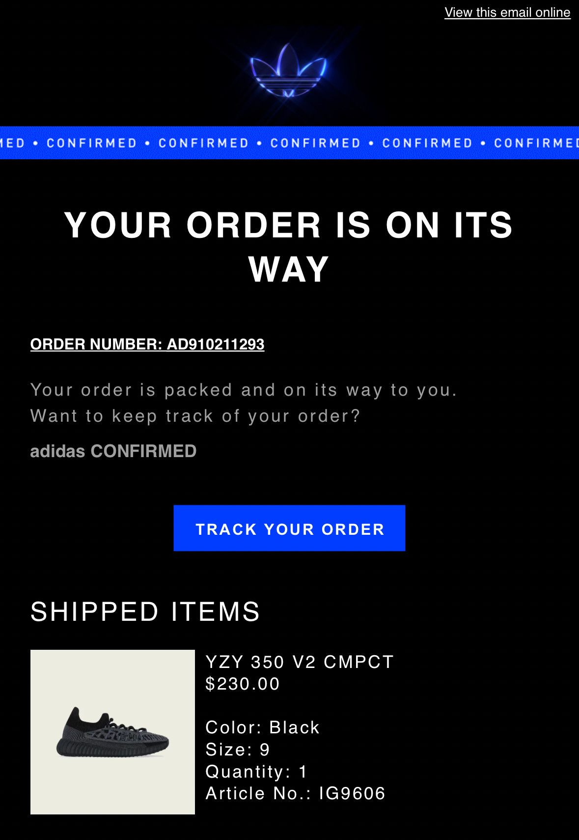 Adidas × Yeezy YZY 350 V2 CMPCT Black Size US 9 / EU 42 - 7 Thumbnail