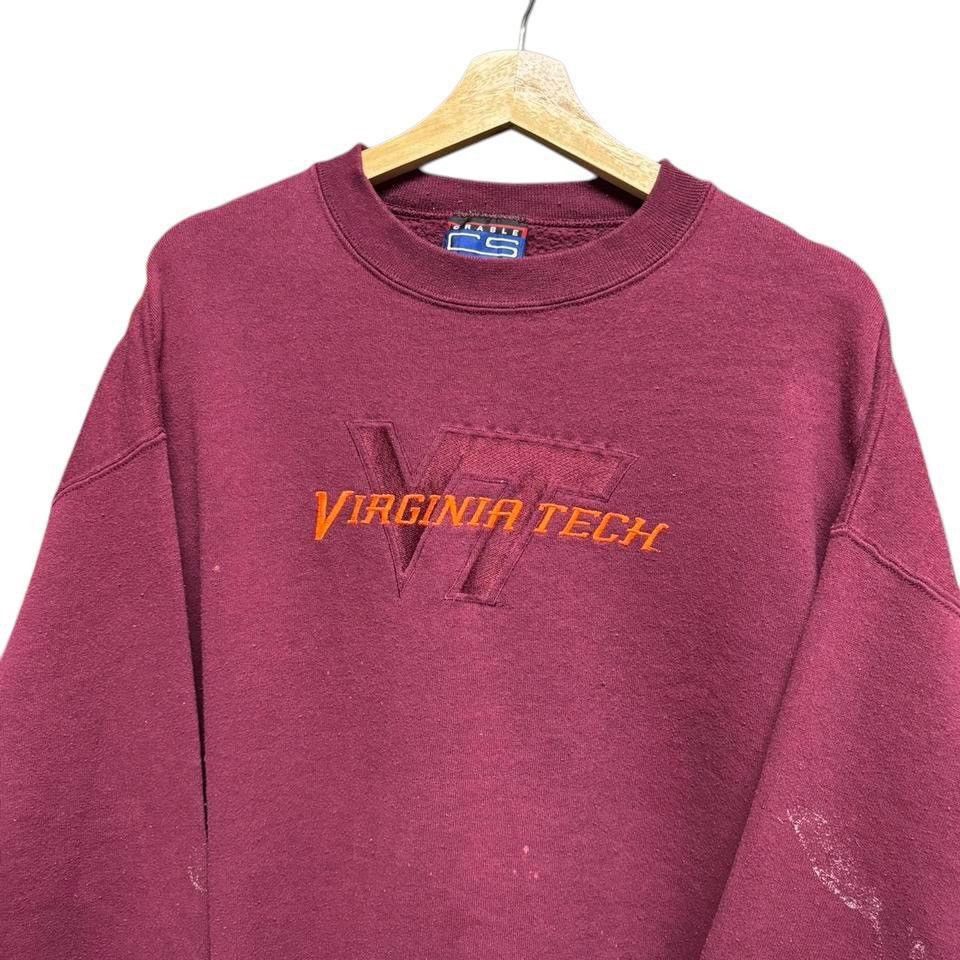 Vintage Vintage Virginia Tech sweatshirt size: XL Size US XL / EU 56 / 4 - 4 Thumbnail