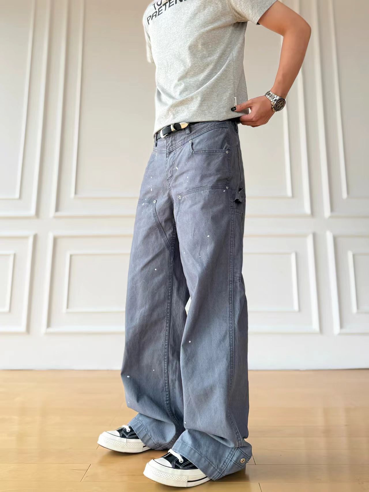 Other Relaxed-fit work pants with flared knees Size US 30 / EU 46 - 4 Thumbnail