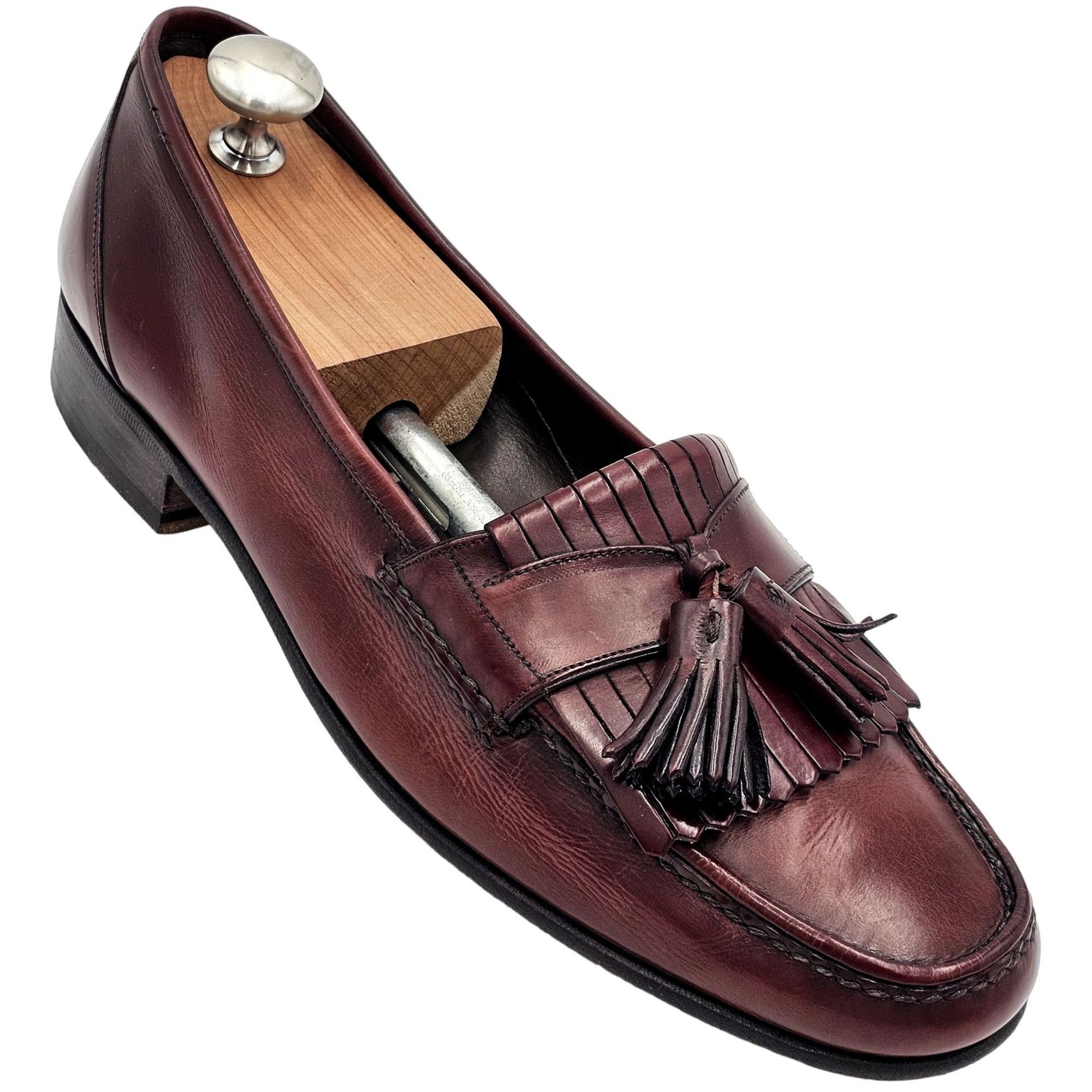 Bragano × Cole Haan Vintage Bragano Cole Haan Italy 10.5 Burgundy Leather Dress Size US 10.5 / EU 43-44 - 13 Thumbnail