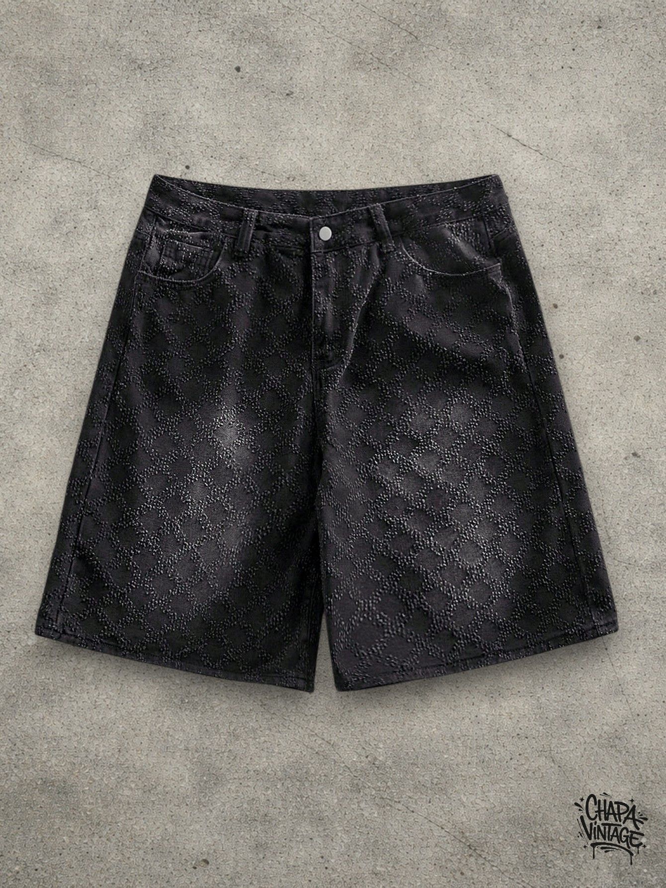 Vintage Denim dark gray shorts Size US 32 / EU 48 - 1 Thumbnail