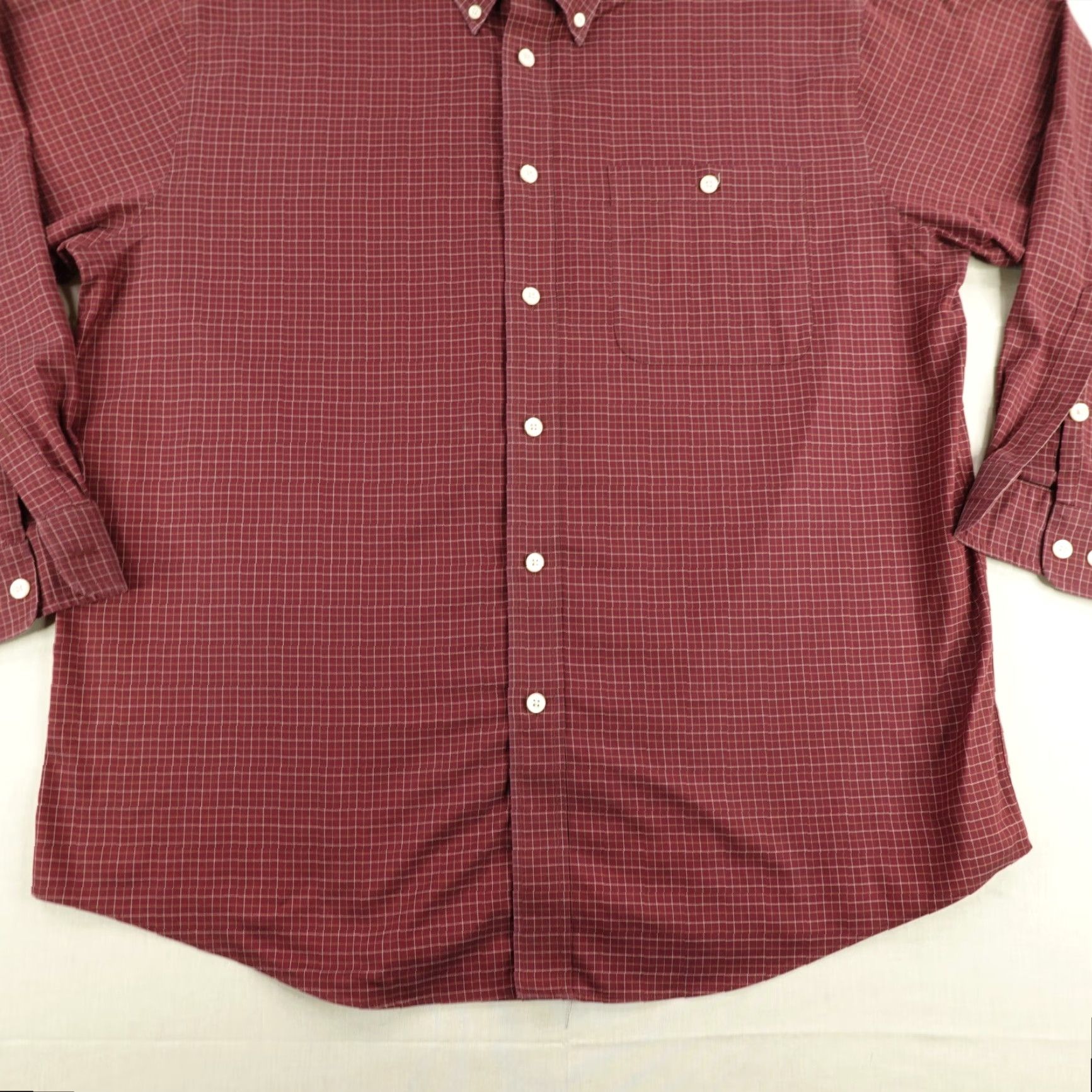 Orvis VINTAGE Orvis Shirt Mens XL Red Plaid Twill Button Up Fishing Outdoors Work Clothing Size US XL / EU 56 / 4 - 4 Thumbnail