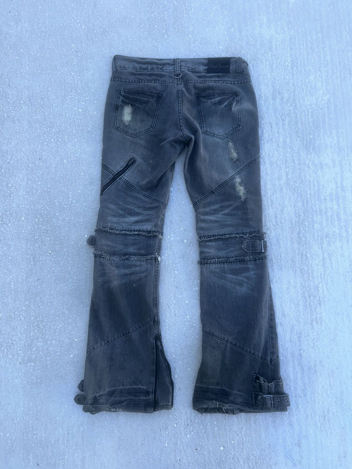 Japanese Brand Hysteric Glamour Style Japanese Bondage Flare Jeans Size US 32 / EU 48 - 2 Thumbnail