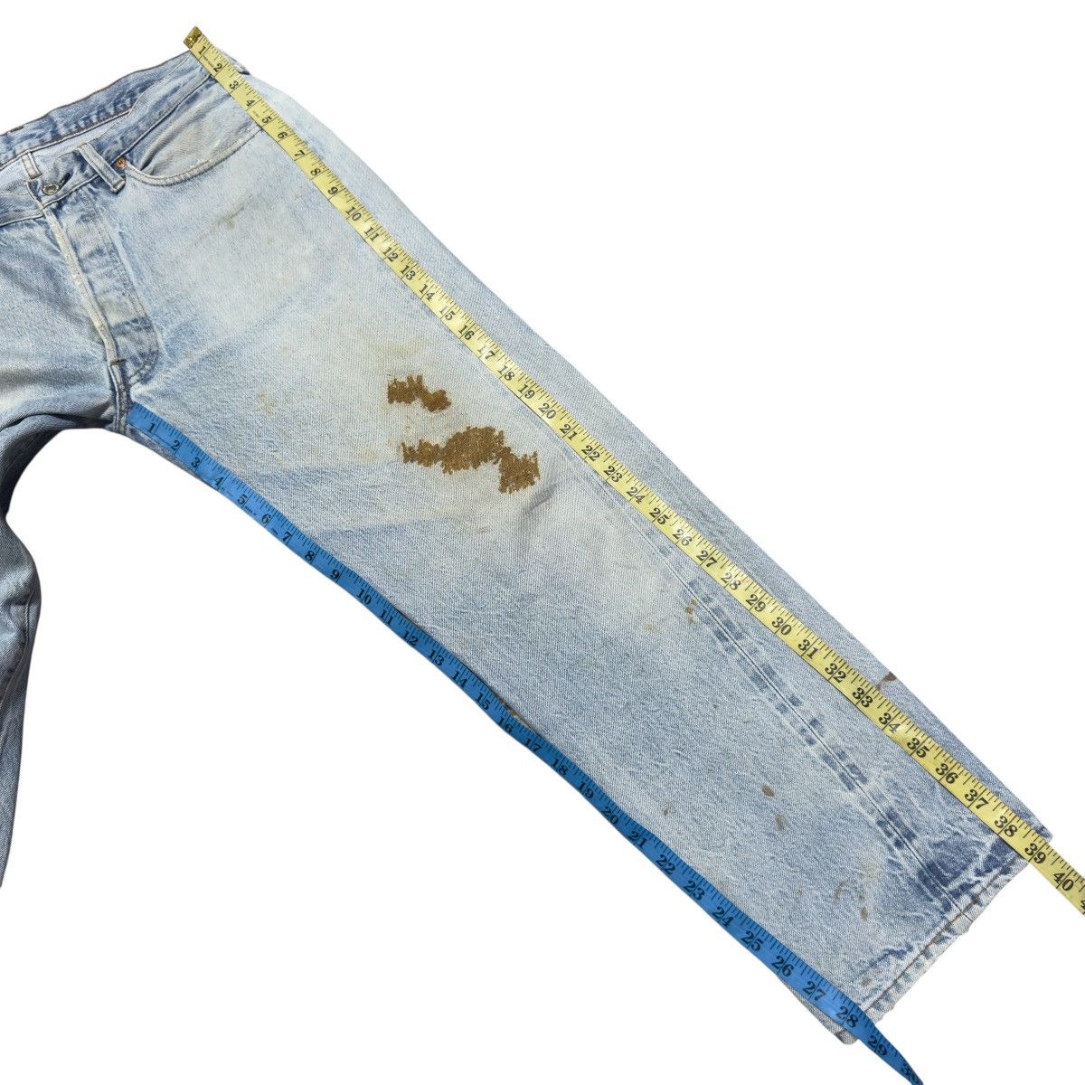 Levi's Vintage 80s Levis 501 Redline Denim Selvedge Jeans Size US 33 - 23 Thumbnail