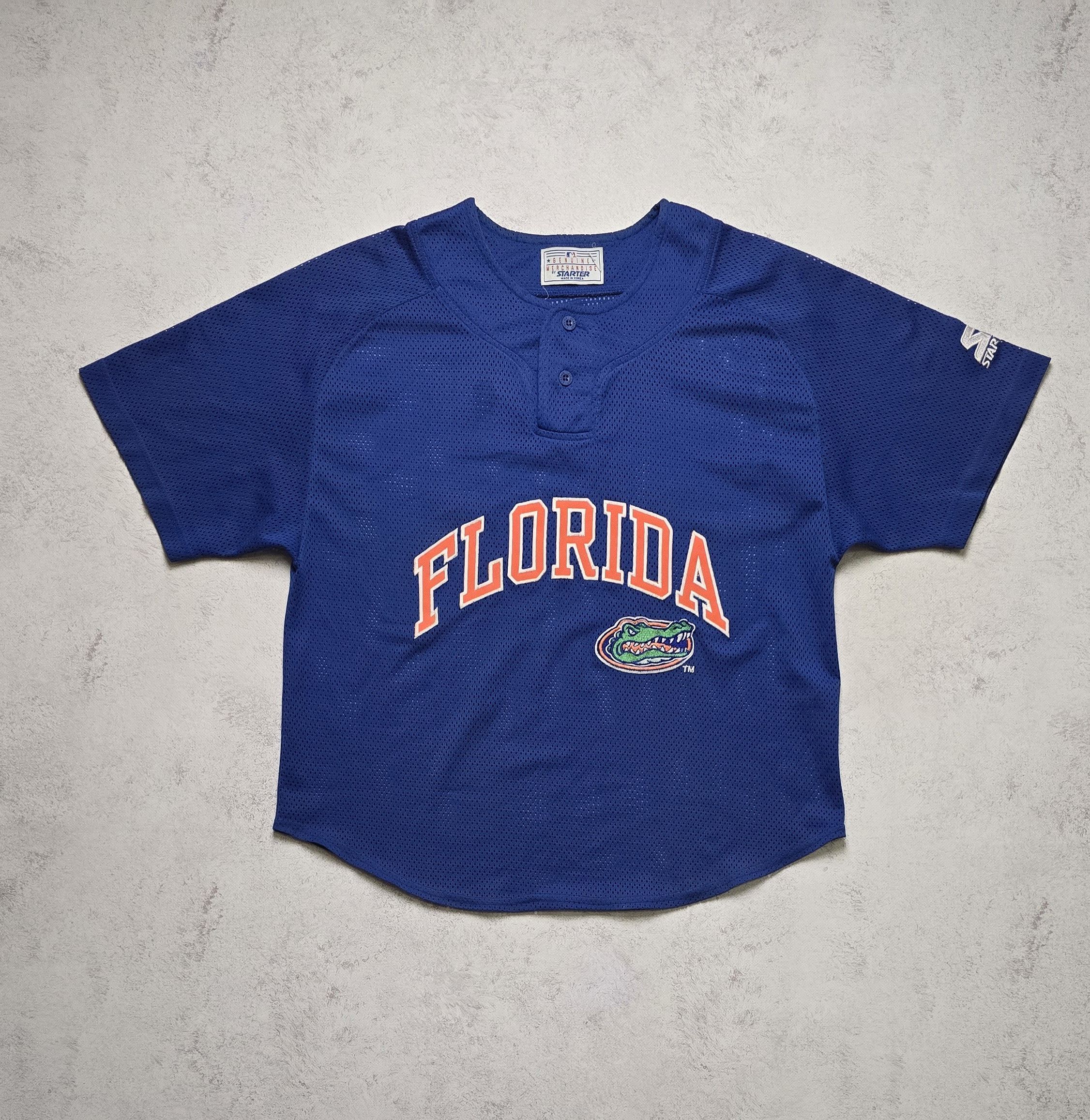 Starter VTG Florida Gators Mesh Baseball Jersey Starter Blue NCAA Size US M / EU 48-50 / 2 - 1 Thumbnail