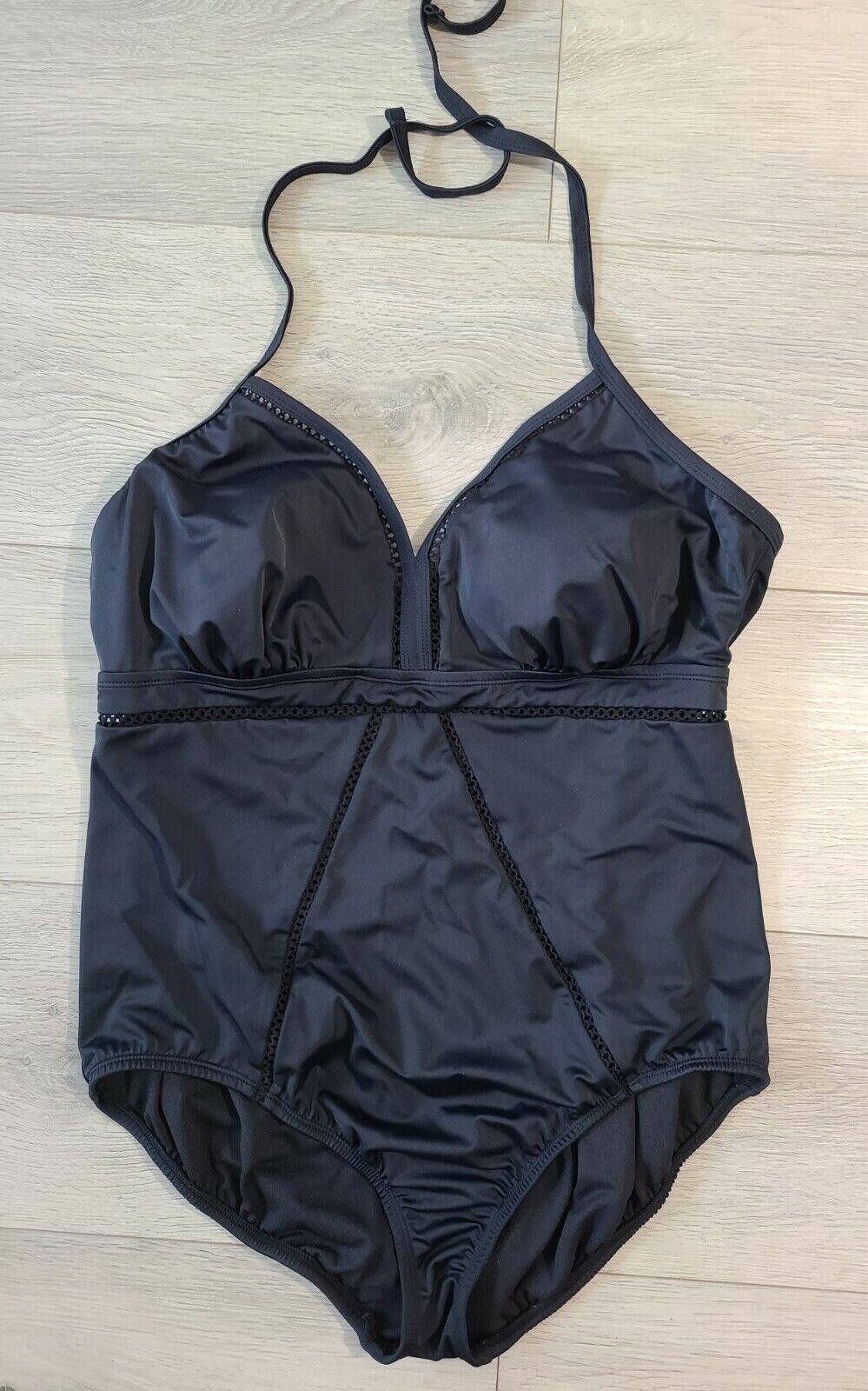 Designer Time And True Swimsuit 2x Plus Sexy 20w 22w Black Halter Size ONE SIZE - 1 Thumbnail