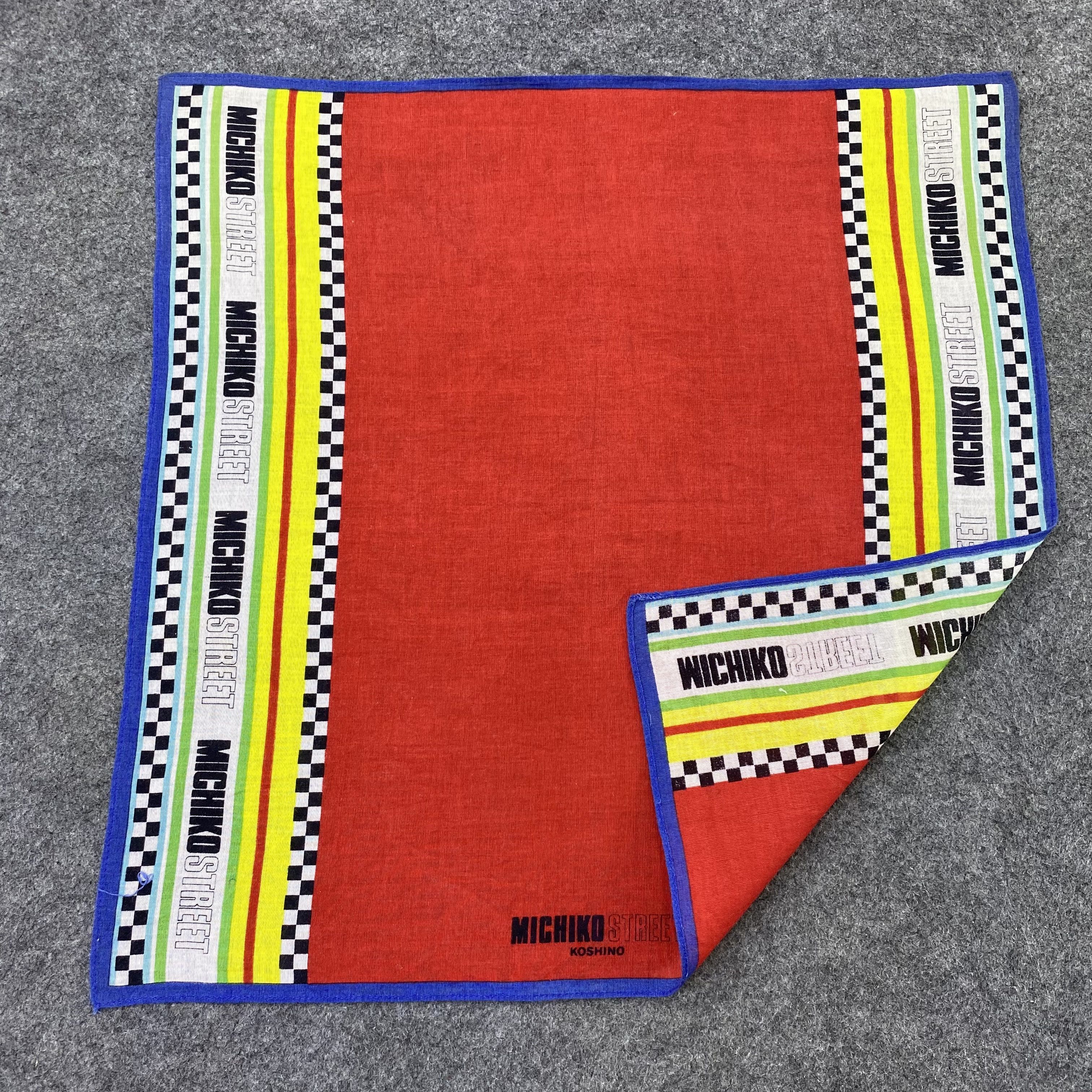 Michiko Koshino Michiko Koshino Handkerchief Neckerchief Bandana-B1578 Size ONE SIZE - 5 Thumbnail