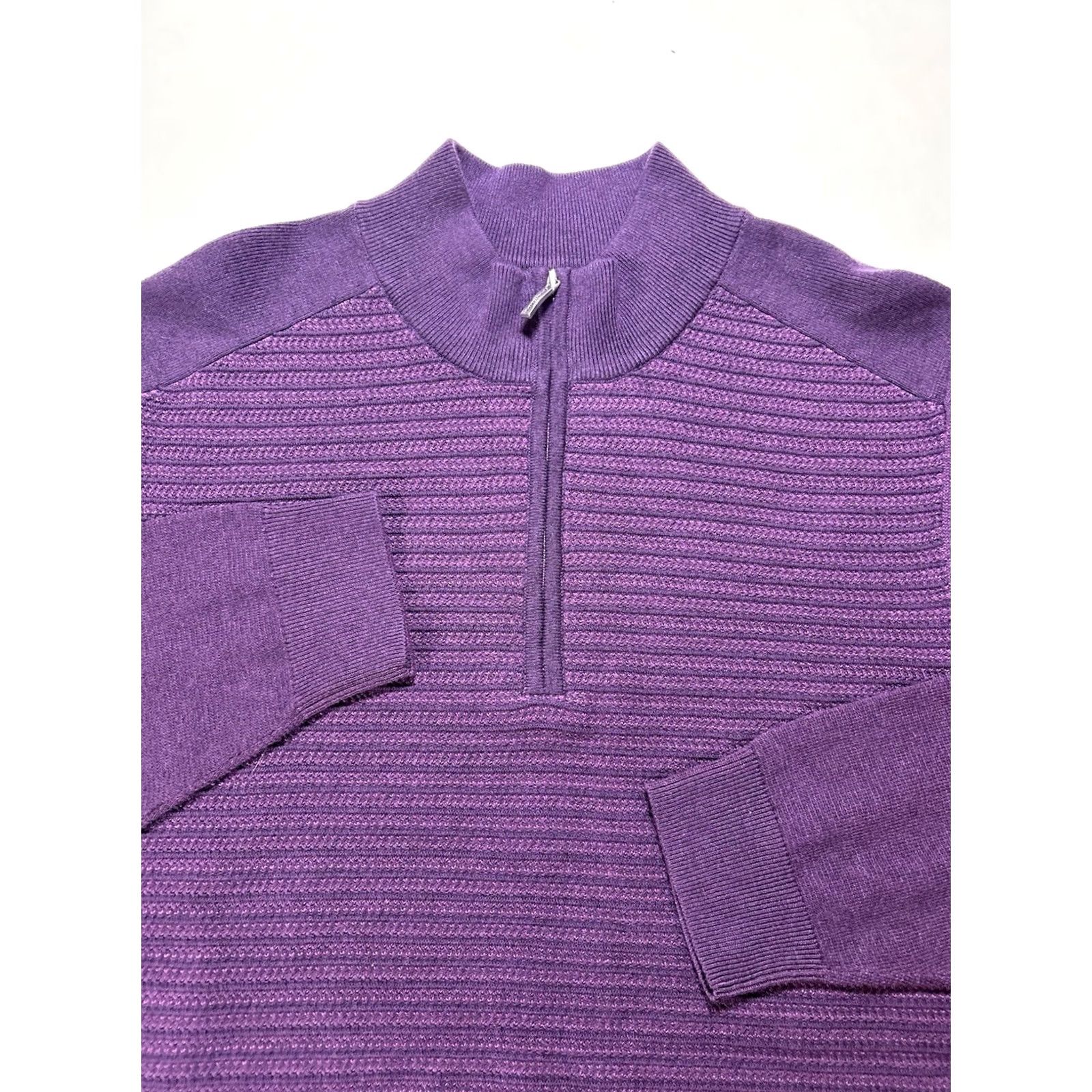 Tommy Bahama Tommy Bahama Pullover 1/4 Zip Long Sleeve Purple XL Men Size US XL / EU 56 / 4 - 2 Thumbnail