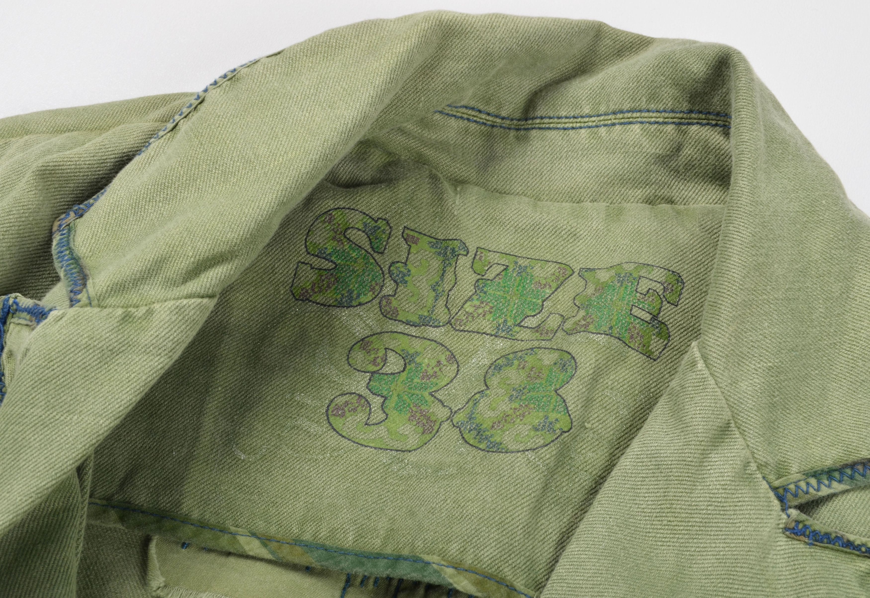 Desigual Rare Desigual Y2K Grunge Garment Dyed Embroidered Blazer Size XS / US 0-2 / IT 36-38 - 9 Thumbnail