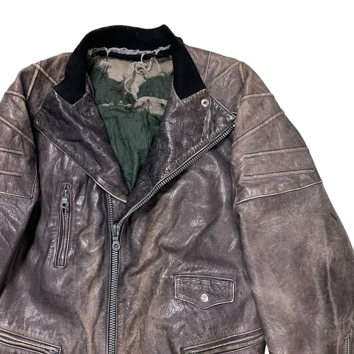 Marithe + Francois Girbaud 💥80s MARITHE FRANCOIS GIRBAUD BIKER BOMBER JACKET Size US M / EU 48-50 / 2 - 4 Thumbnail