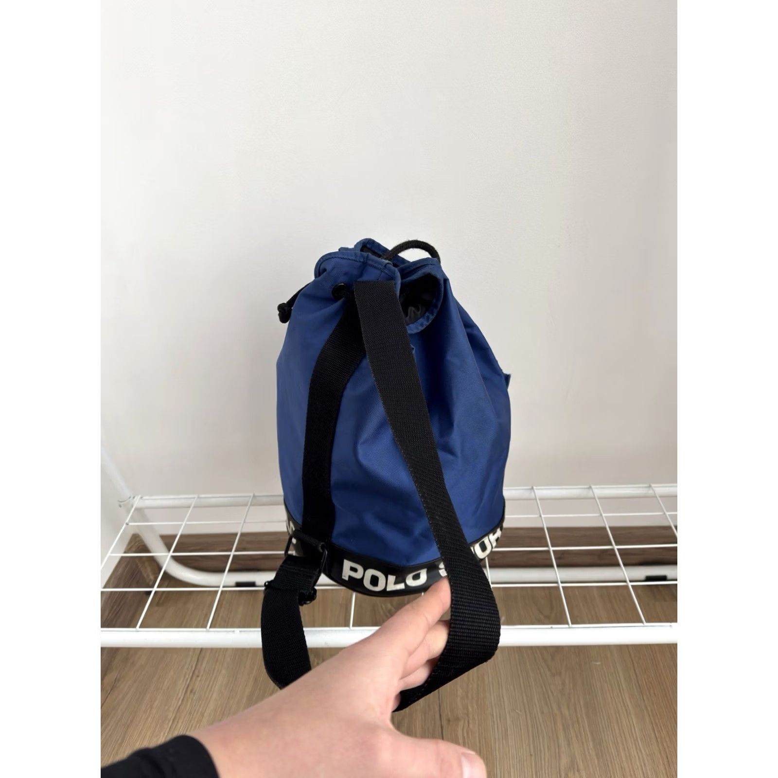 Vintage VINTAGE Polo Sport Backpack Shirt Unisex Adults Medium Blue 80s 90s Army Casual Travel Y2K Modern Slings Bag Size US M / EU 48-50 / 2 - 5 Thumbnail