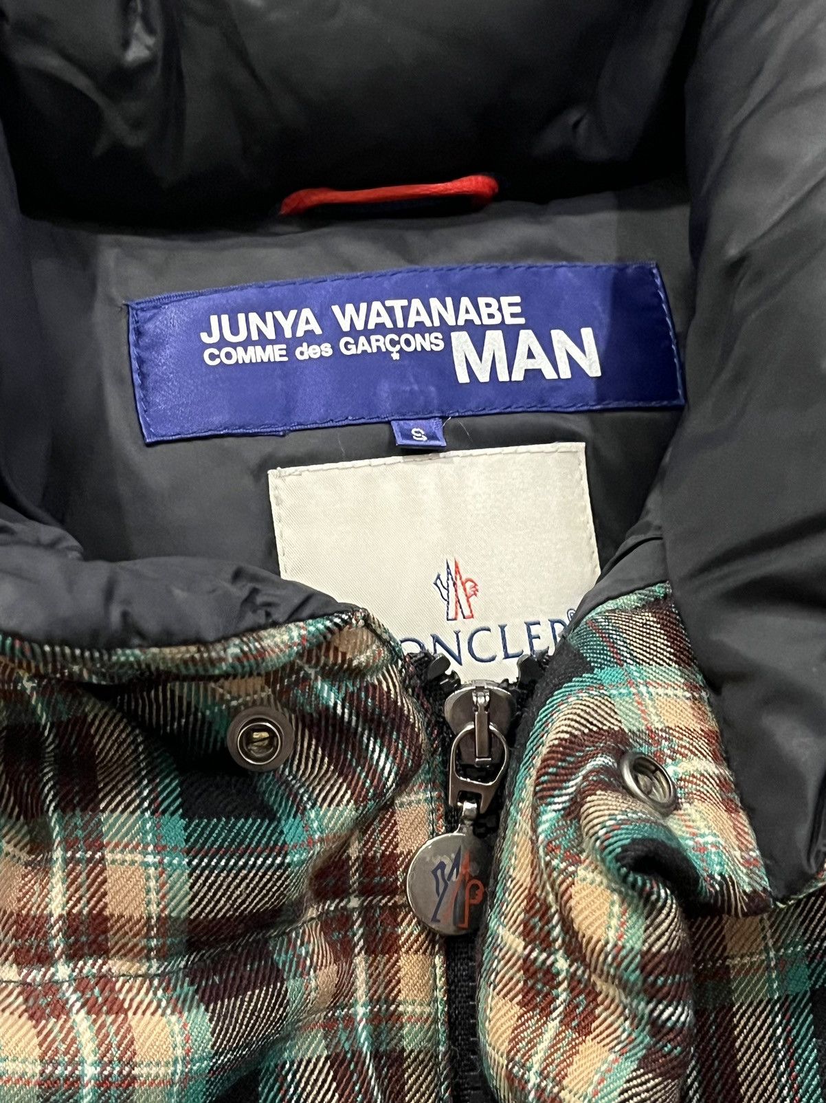 Moncler 2004 Moncler x Junya Watanabe CDG Green Plaid Down Jacket Size US M / EU 48-50 / 2 - 9 Thumbnail