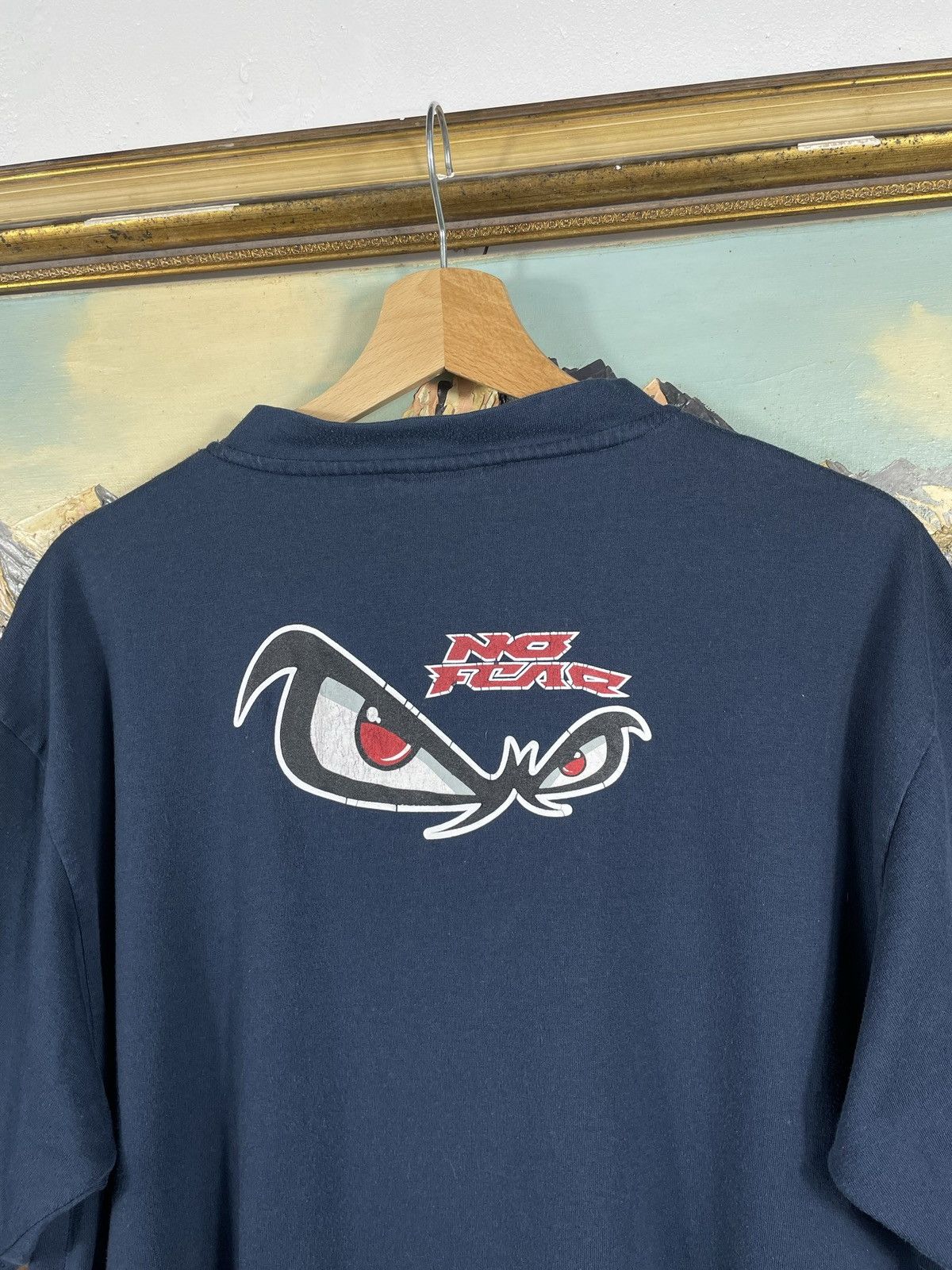 No Fear × Vintage Retro 00s Navy Baggy Loose No Fear Tshirt Tee Skate Hip-hop Size US M / EU 48-50 / 2 - 8 Thumbnail