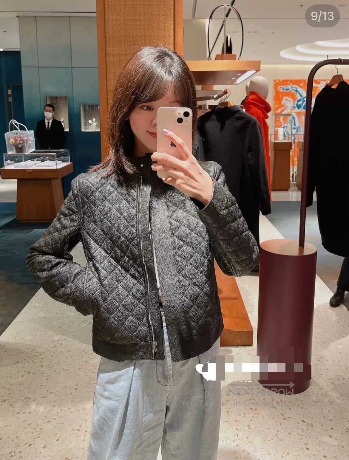 Hermes hermes quilted leather jacket size 34. Size US XS / EU 42 / 0 - 7 Thumbnail