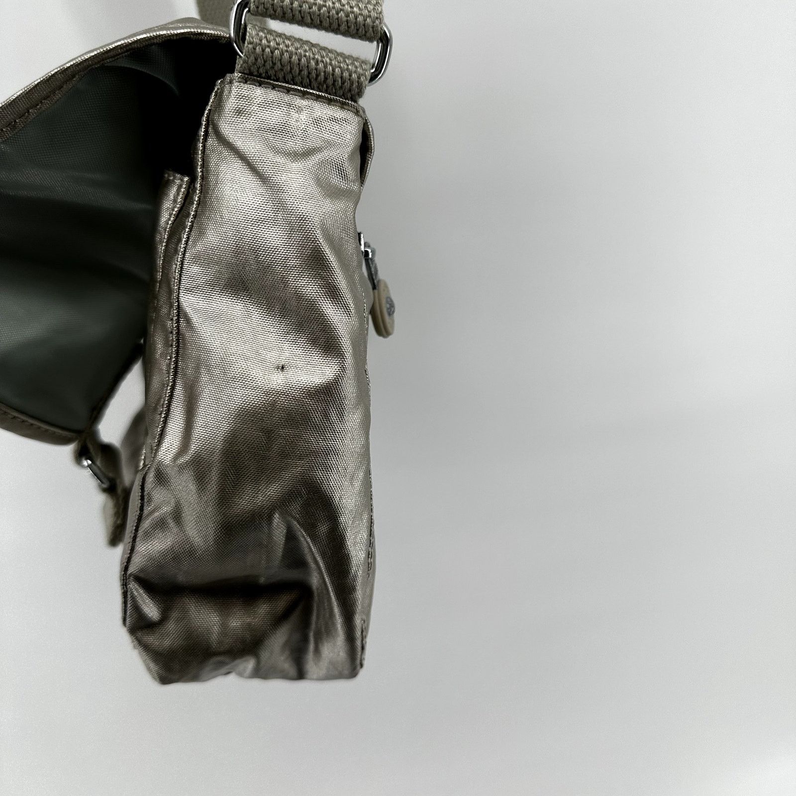 Other Kipling Maceio Metallic Crossbody Bag Strap Zip Silver Size ONE SIZE - 4 Thumbnail