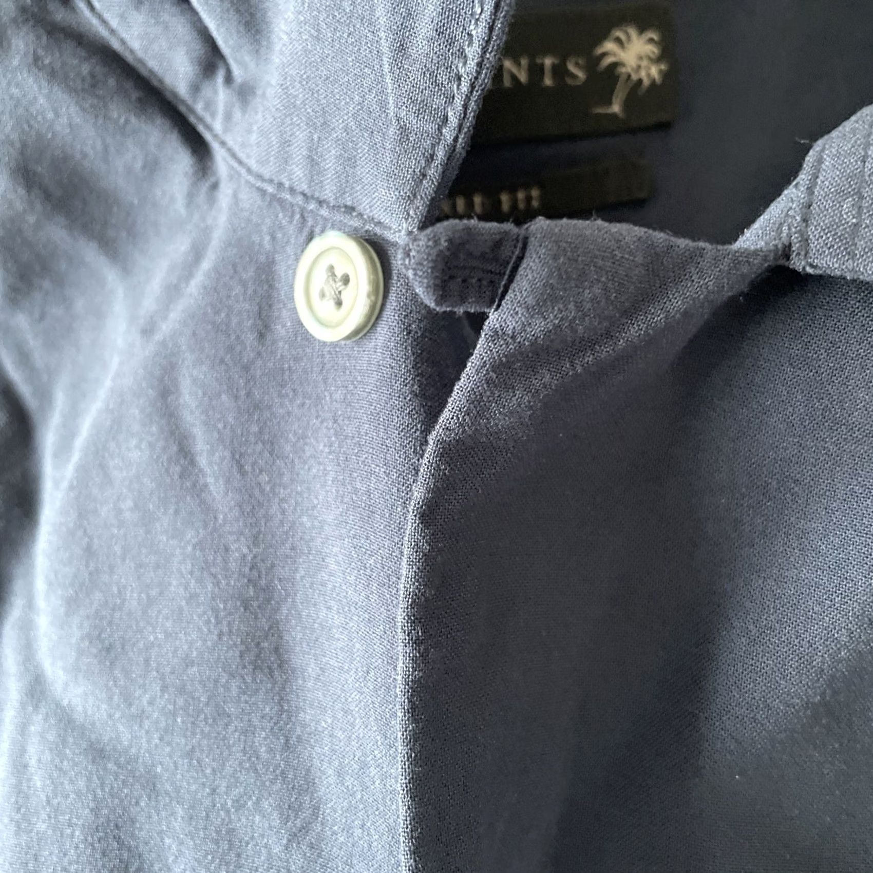 Allsaints AllSaints Venice Shirt Mens Large Blue Relaxed Short Sleeve Button-Up Collared 90s Beach Coastal Style Size US L / EU 52-54 / 3 - 5 Thumbnail