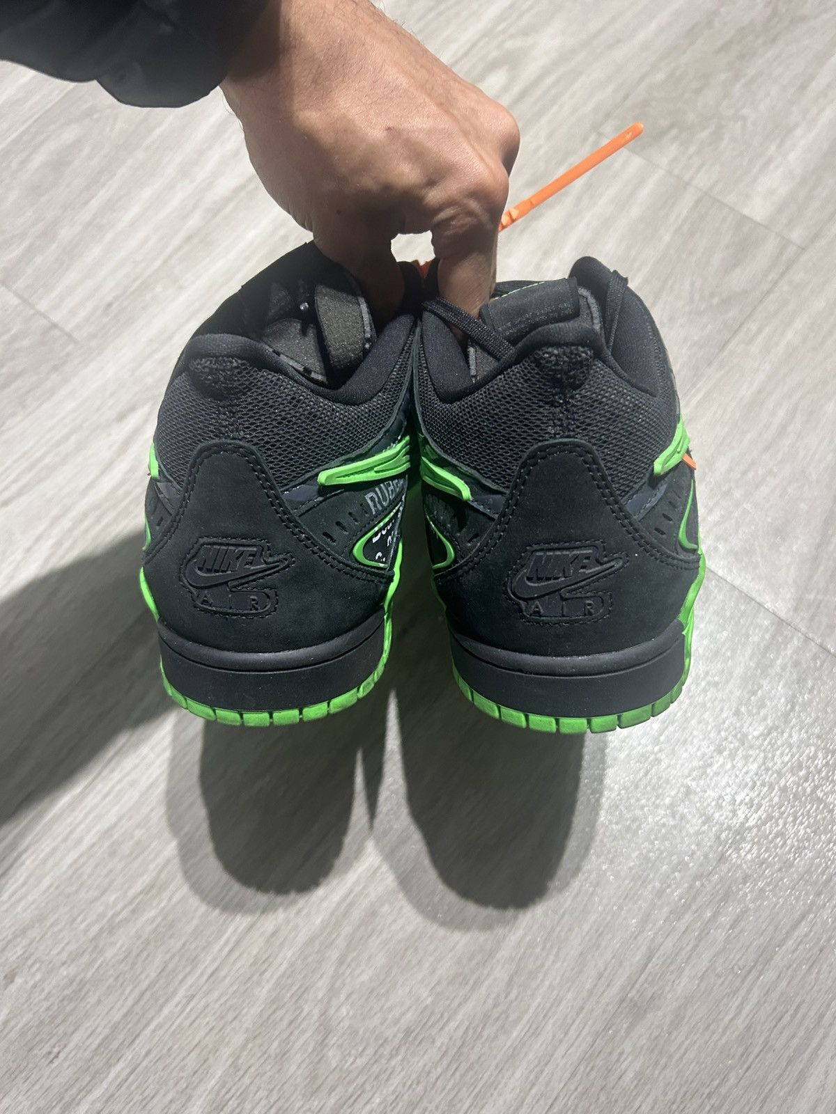 Nike × Off-White Nike off white rubber dunk low green strike lot Size US 15 / EU 48 - 4 Thumbnail