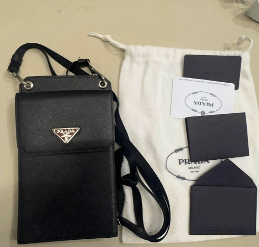 Prada Prada Unisex Leather Smartphone Bag Size ONE SIZE - 1 Thumbnail