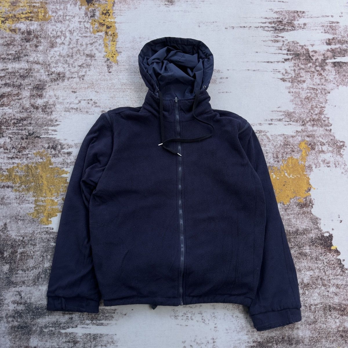 Japanese Brand RARE CAL BIG EMBROIDERY LOGO REVERSIBLE FLEECE JACKET Size US L / EU 52-54 / 3 - 4 Thumbnail