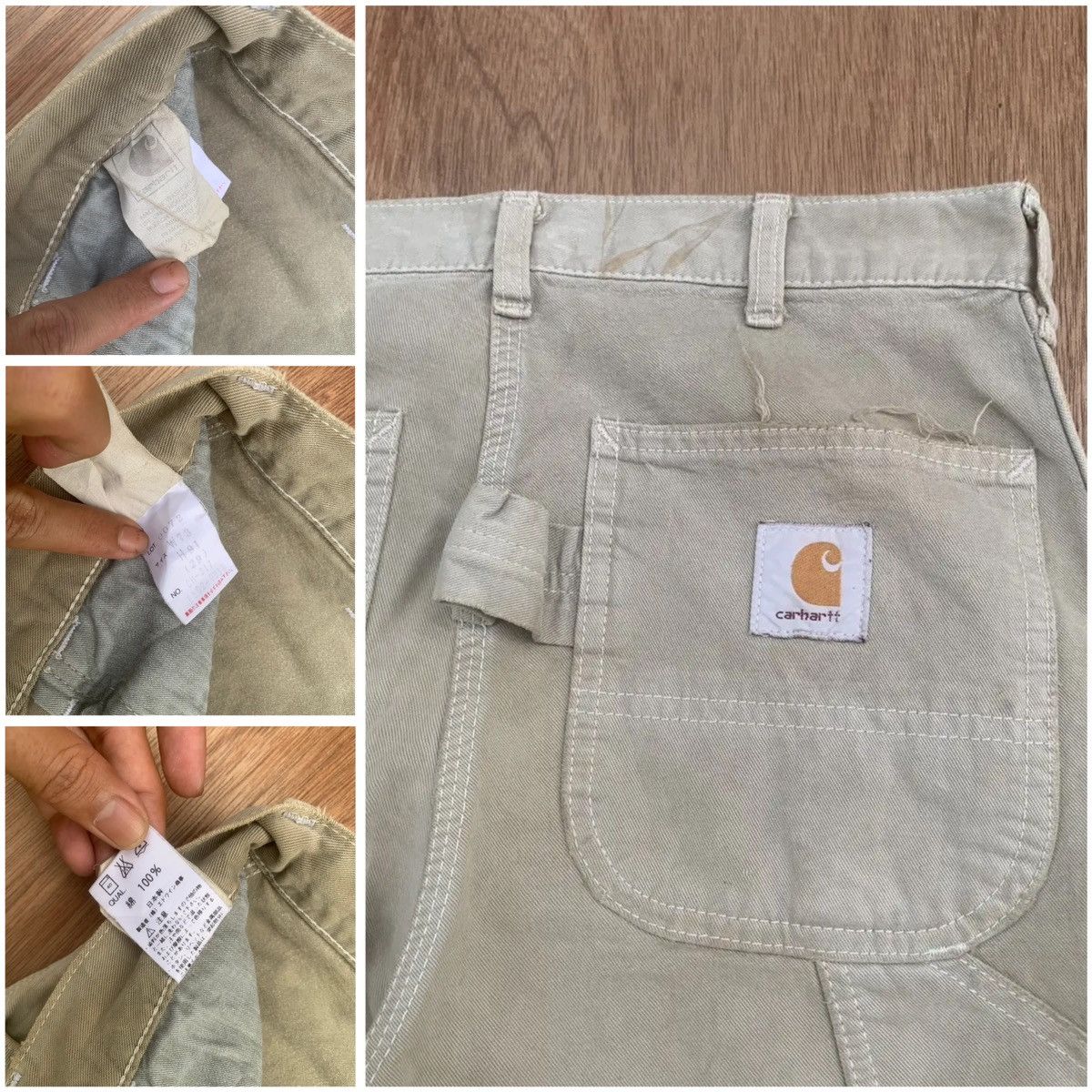 Carhartt CARHARTT TROUSERS RUSTY FADED WORK WEAR CARPENTER PANTS Size US 28 / EU 44 - 18 Thumbnail
