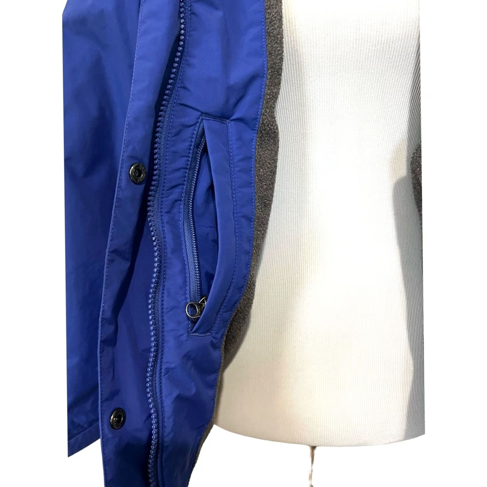 Vintage L.L. Bean Women's Coat Parka Insulated Thinsulate Fleece Lined Blue Sz M Jacket Size M / US 6-8 / IT 42-44 - 4 Thumbnail