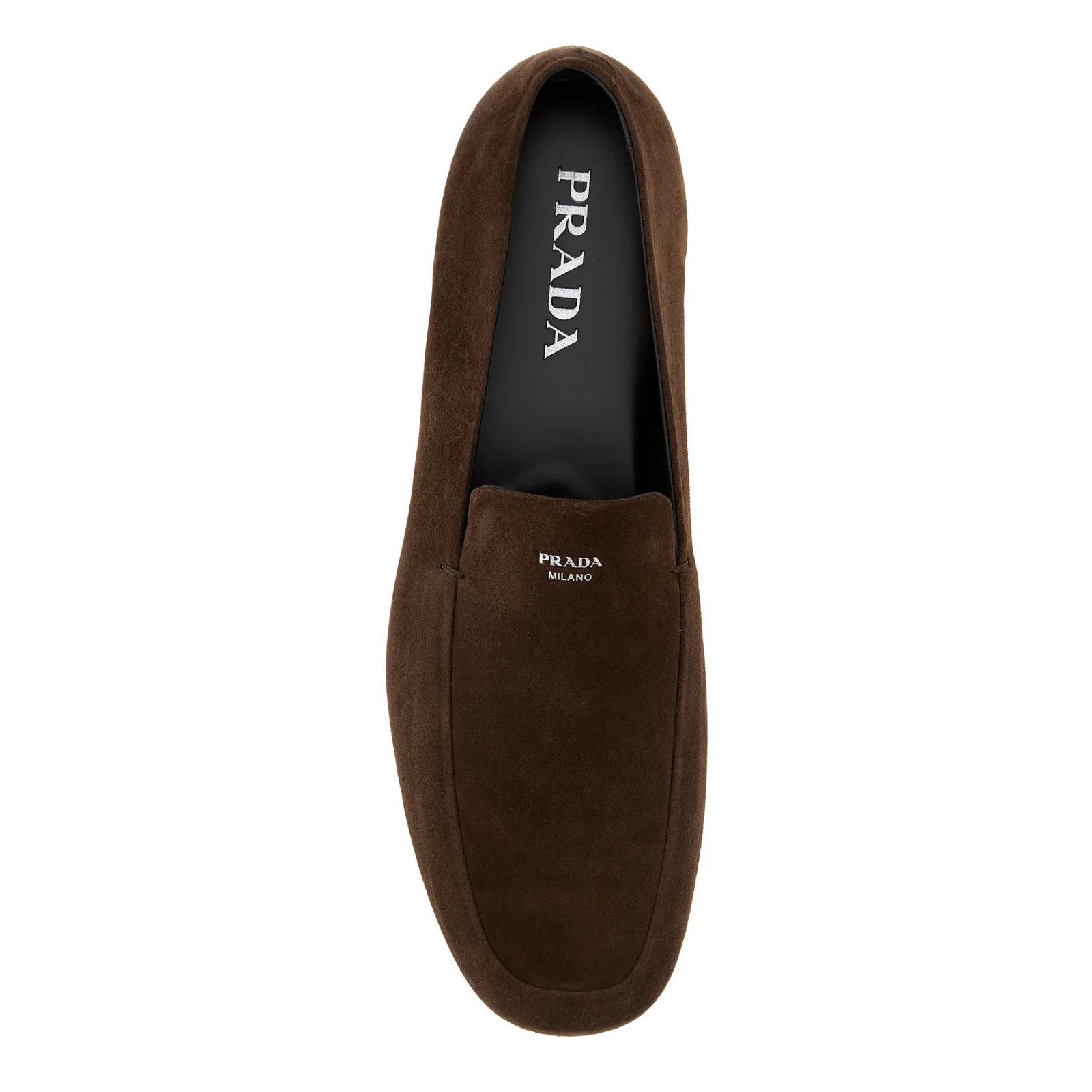 Prada PRADA Brown Suede Loafers New And Authentic (Men's size:7;) Size US 7 / EU 40 - 4 Thumbnail