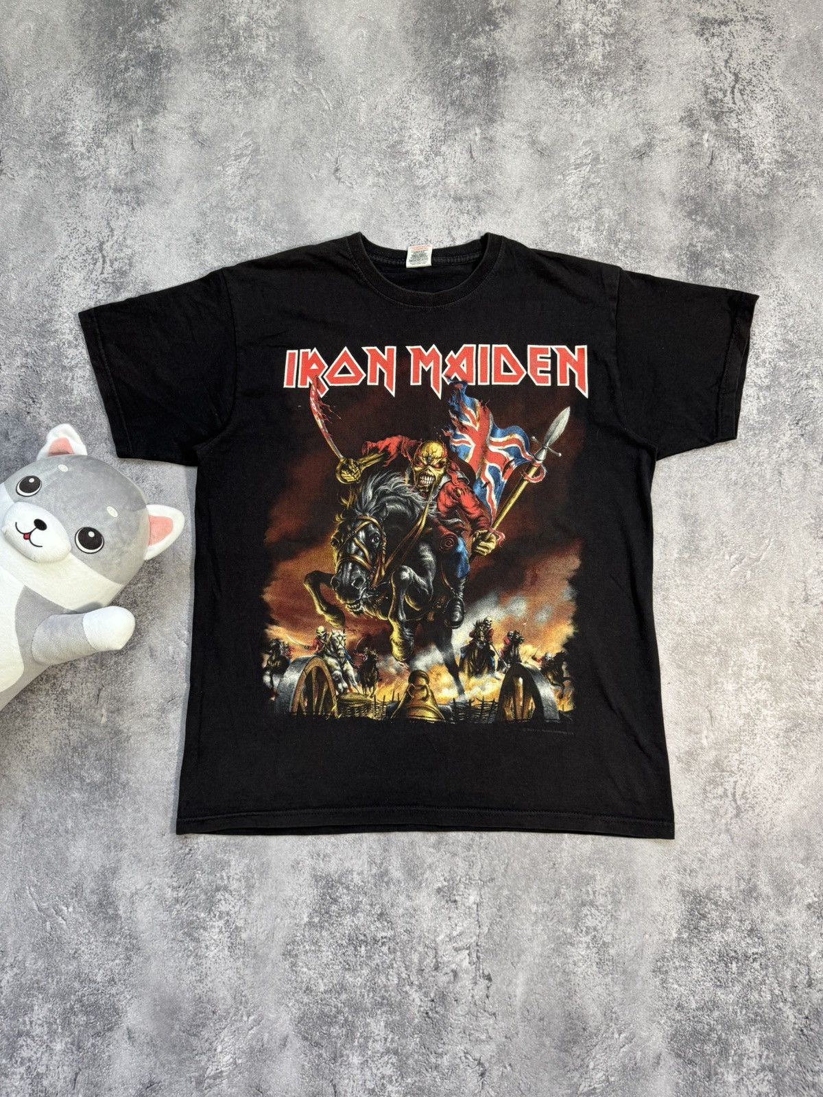 Band Tees × Iron Maiden Rare Vintage Iron Maiden Maiden England 2012 Tour T-Shirt Size US L / EU 52-54 / 3 - 1 Thumbnail