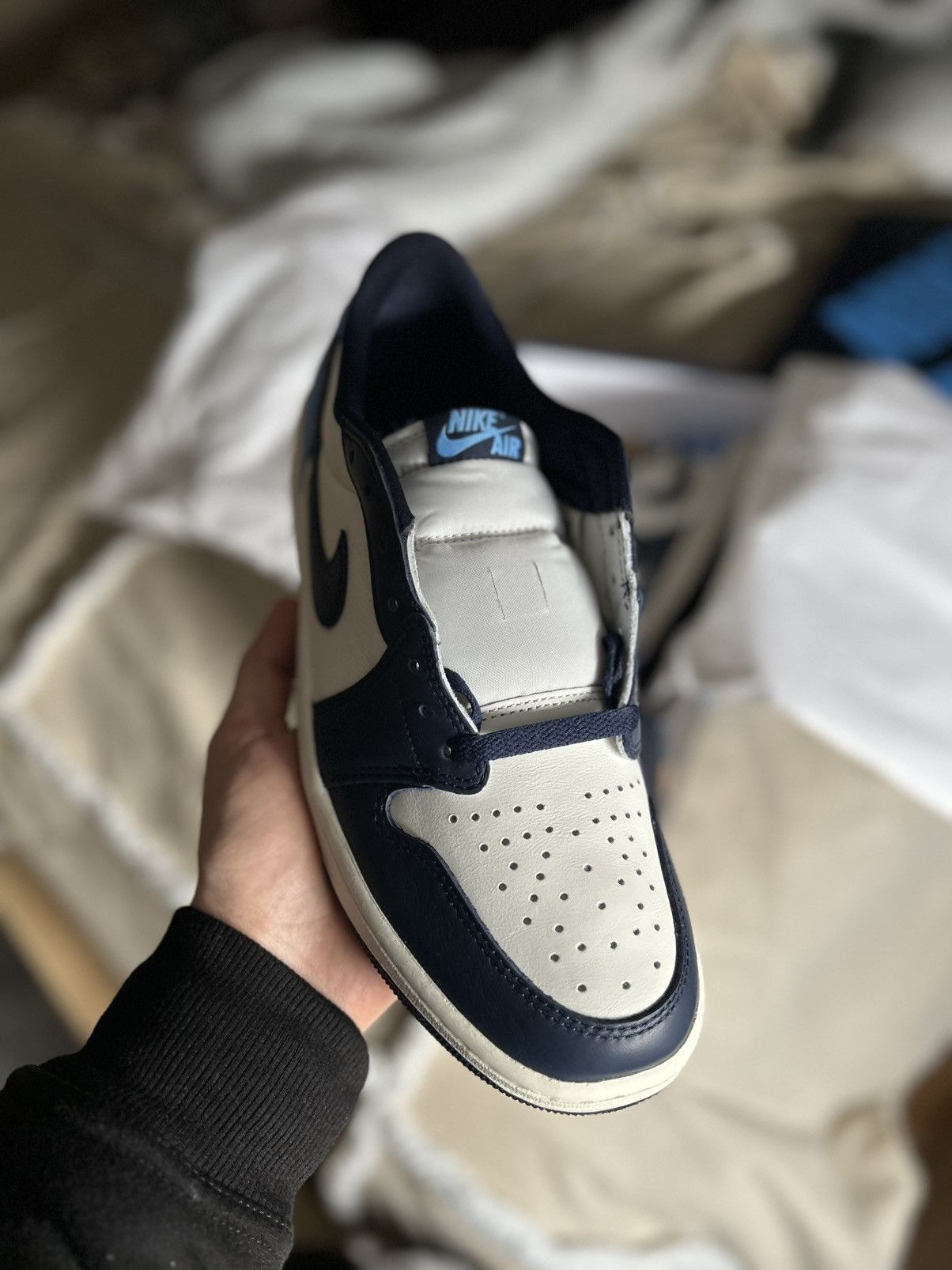 Jordan Brand × Nike Jordan 1 low Obsidian Size 10 Size US 10 / EU 43 - 10 Thumbnail