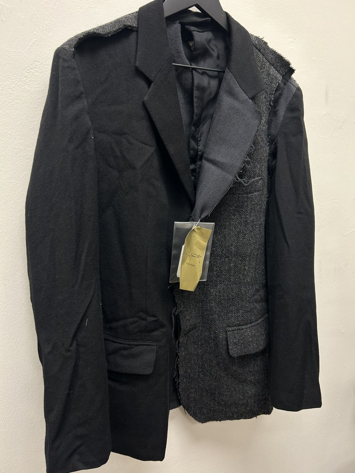 Yohji Yamamoto NWT! $2.2k AW17 Reconstructed Distressed Blazer Size US M / EU 48-50 / 2 - 3 Thumbnail