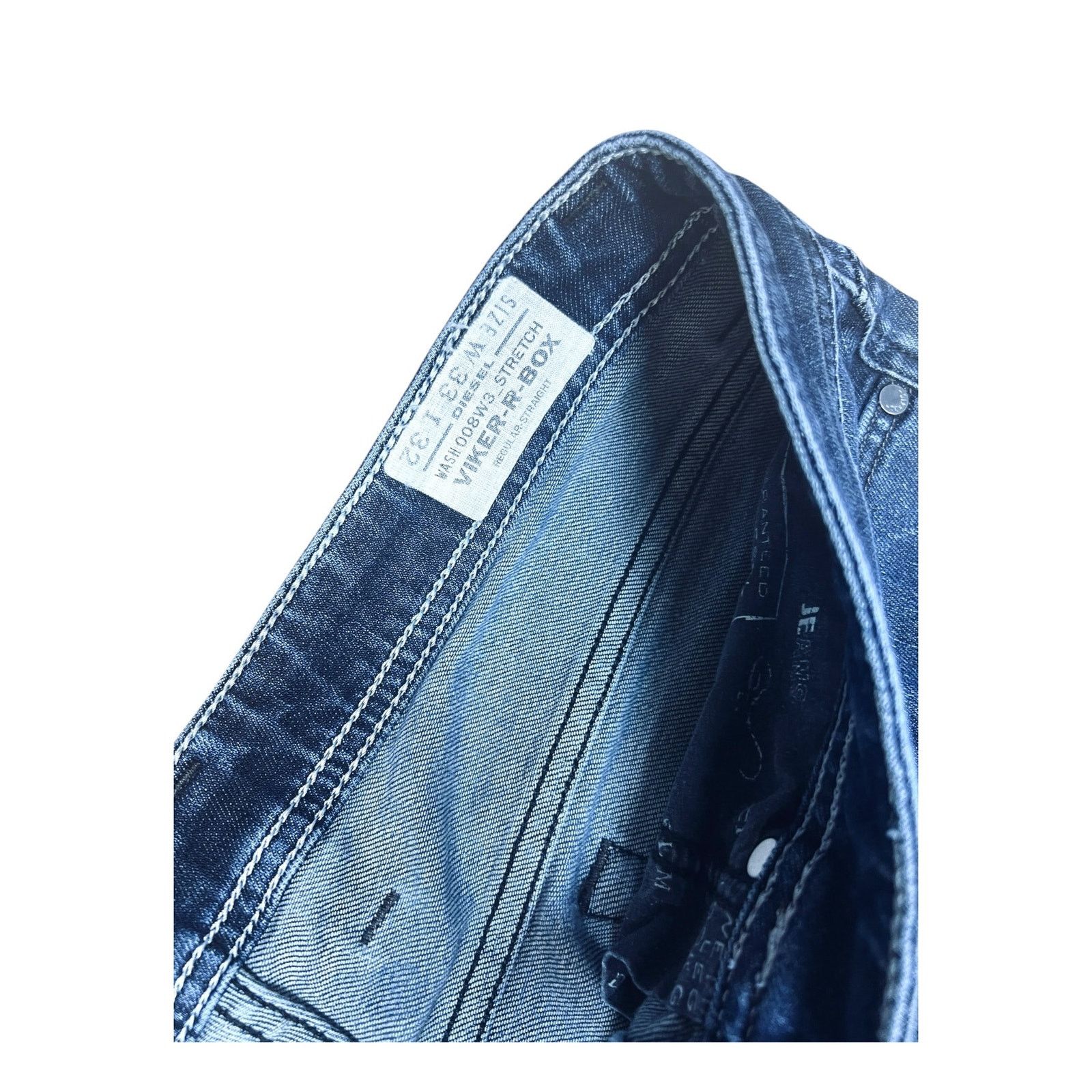 Diesel Diesel Viker-R-Box Jeans 33x32 Y2K Double Button Offset Fly Size US 33 - 6 Thumbnail