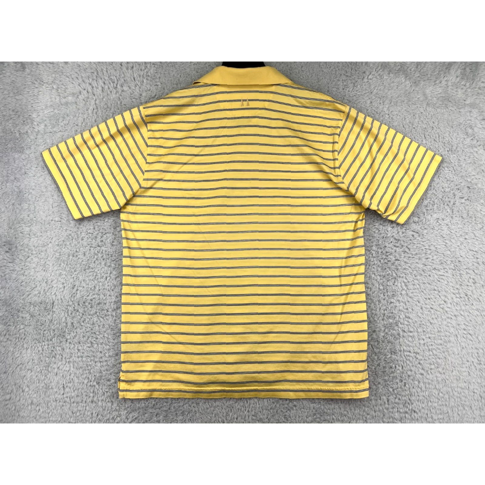 Vintage Greg Norman Polo Shirt Mens Large Yellow White Striped 100% Cotton Golf Golfer Shirt Polo Shirt Size US L / EU 52-54 / 3 - 2 Thumbnail