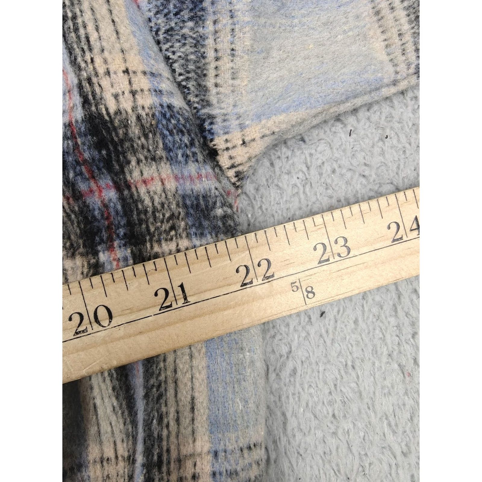 Honor the Gift Honor The Gift Jacket Womens Large Blue Plaid Flannel Bomber Short Crop New Size 36" / US 14 / IT 50 - 5 Thumbnail