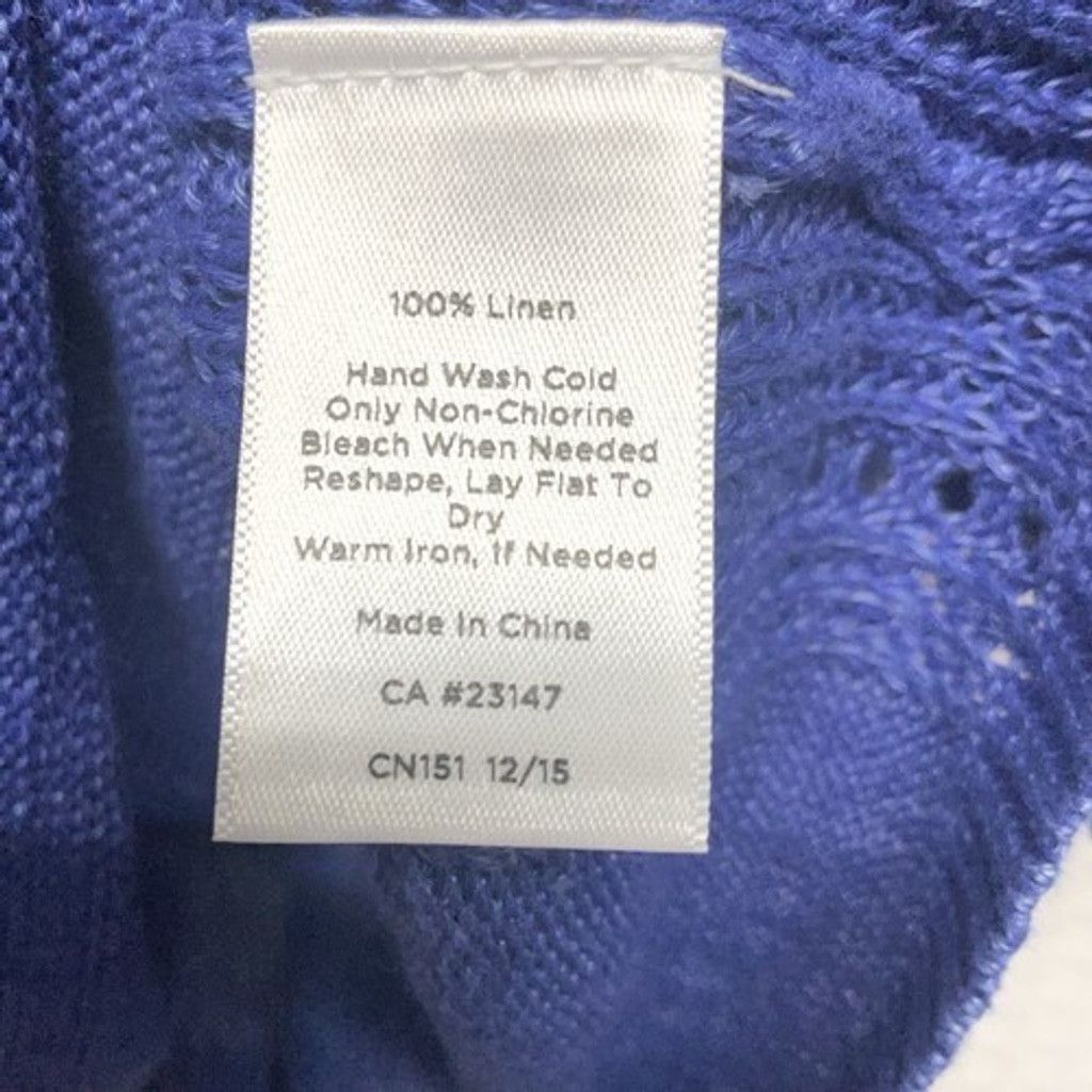 Talbots NWT Talbots Linen Knit Long Sleeve ScoopNeck Sweater Women3X Size 3XL / US 20-22 - 3 Thumbnail