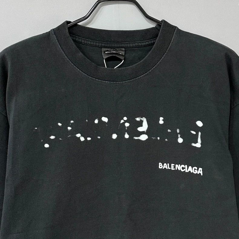 Balenciaga Balenciaga Graffiti logo black short sleeve Size US XS / EU 42 / 0 - 3 Thumbnail