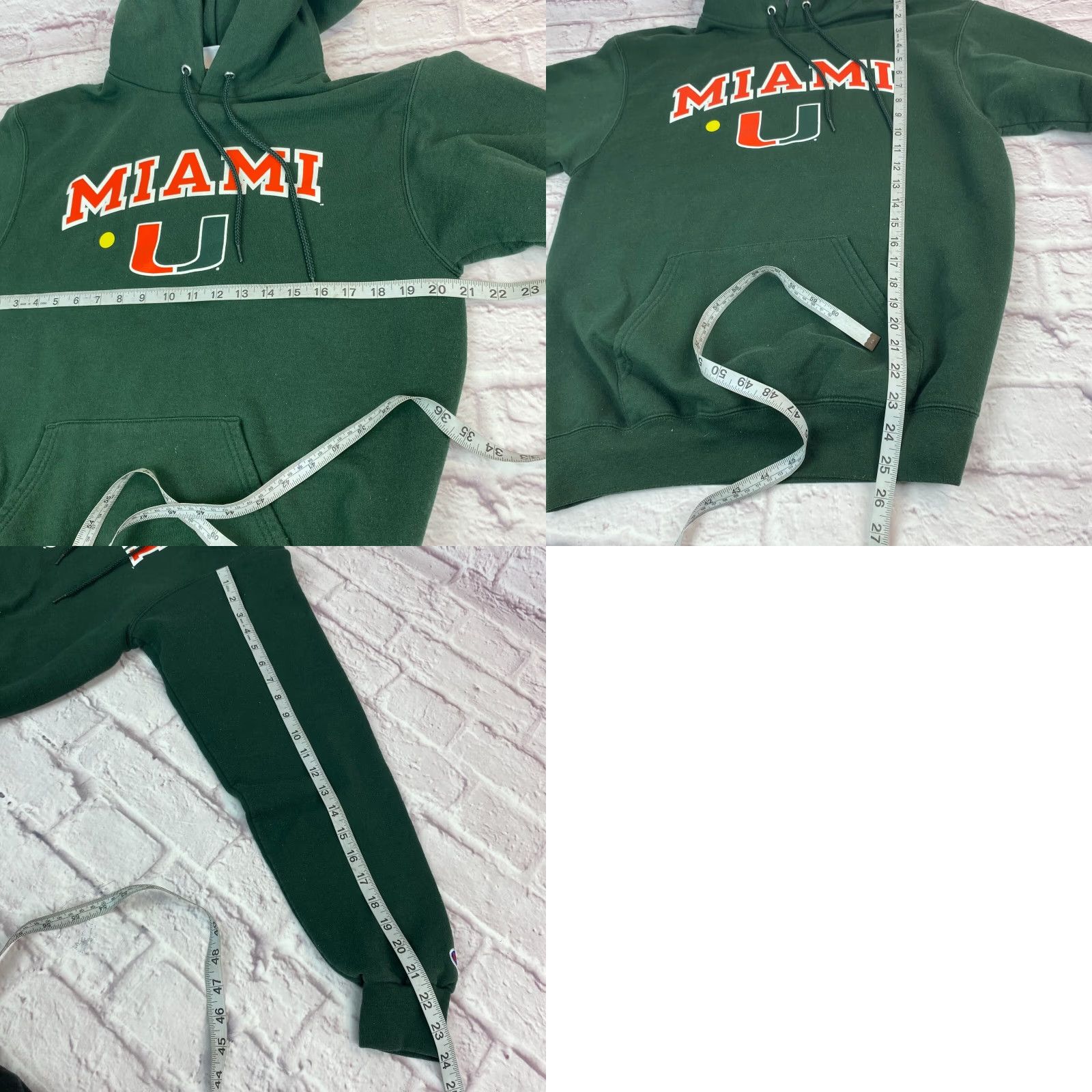 Champion VINTAGE Champion Miami Hurricane Pullover Hoodie Mens Size M Sweatshirt Size US M / EU 48-50 / 2 - 8 Thumbnail
